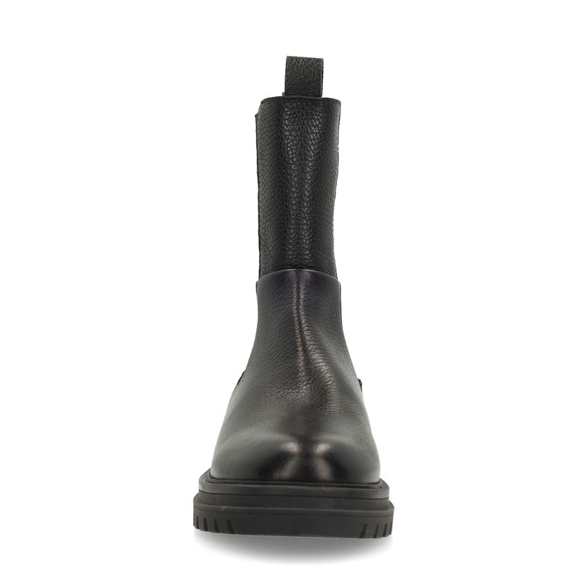 Zwarte leren chelsea boots