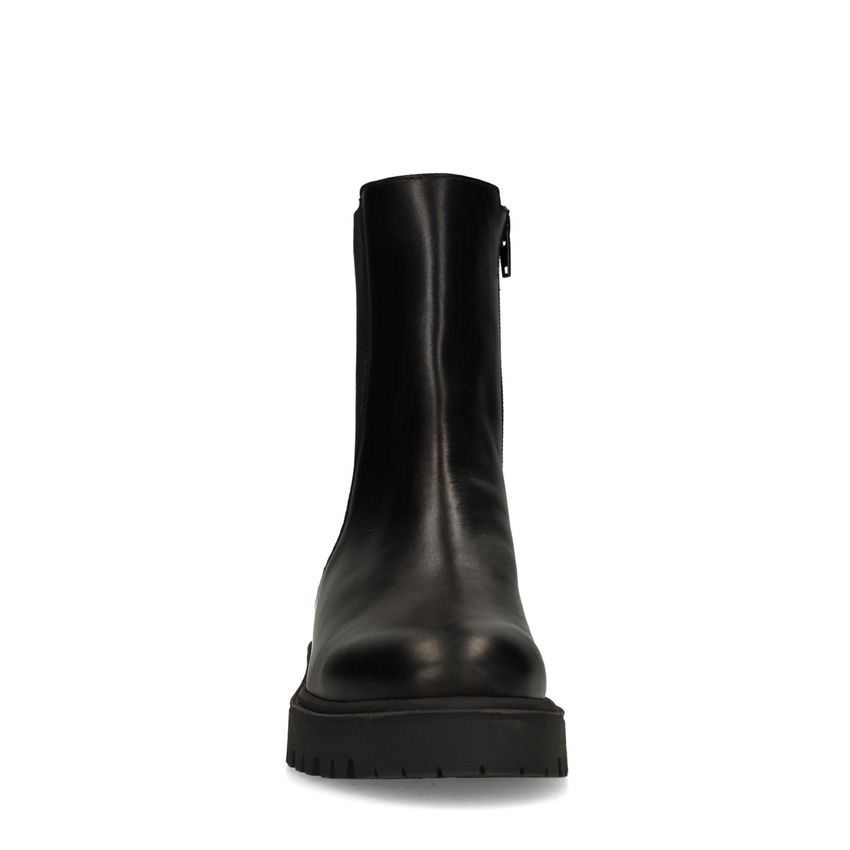 Zwarte leren chelsea boots