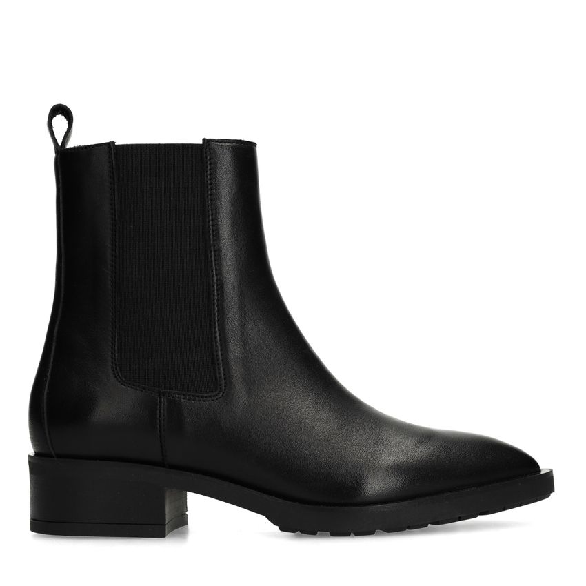 Schwarze Chelsea Boots aus Leder