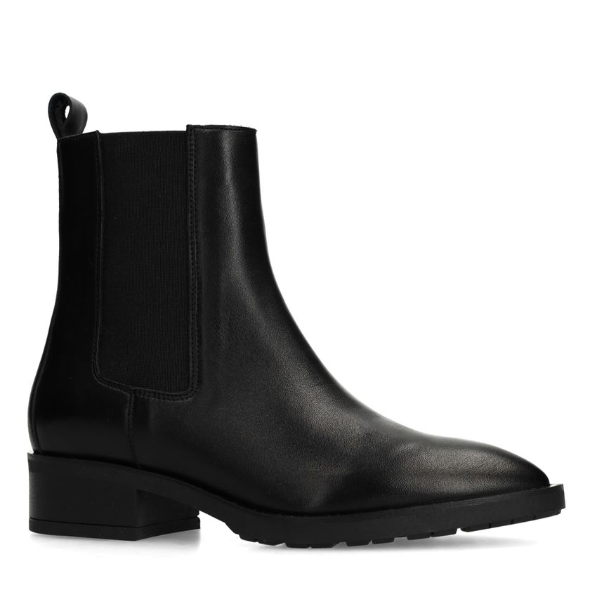 Schwarze Chelsea Boots aus Leder