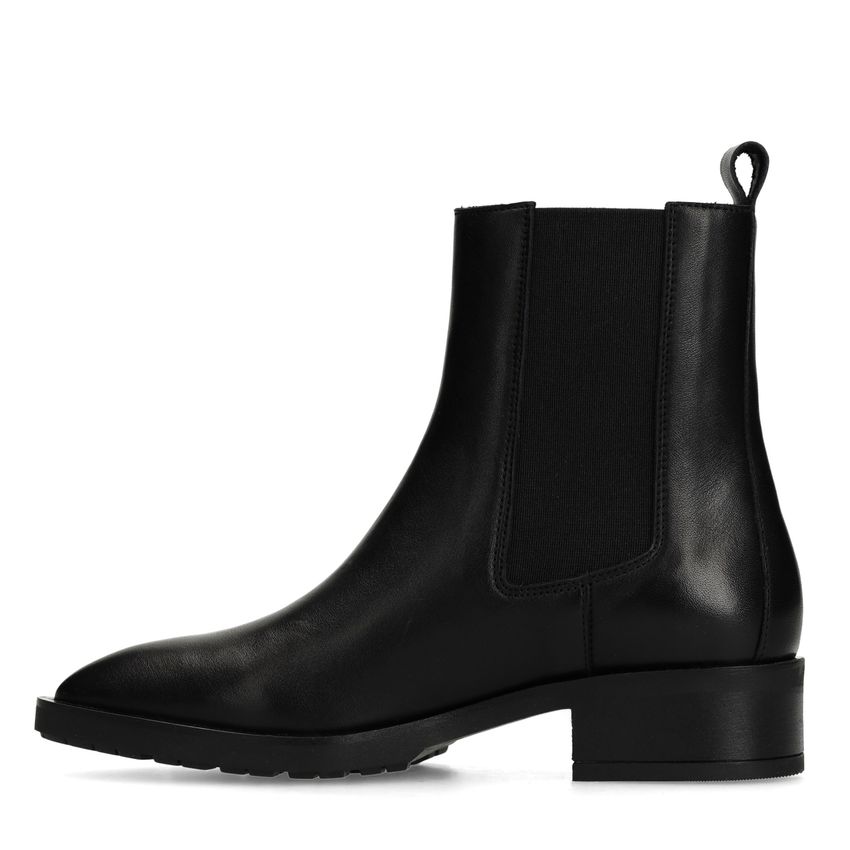 Schwarze Chelsea Boots aus Leder