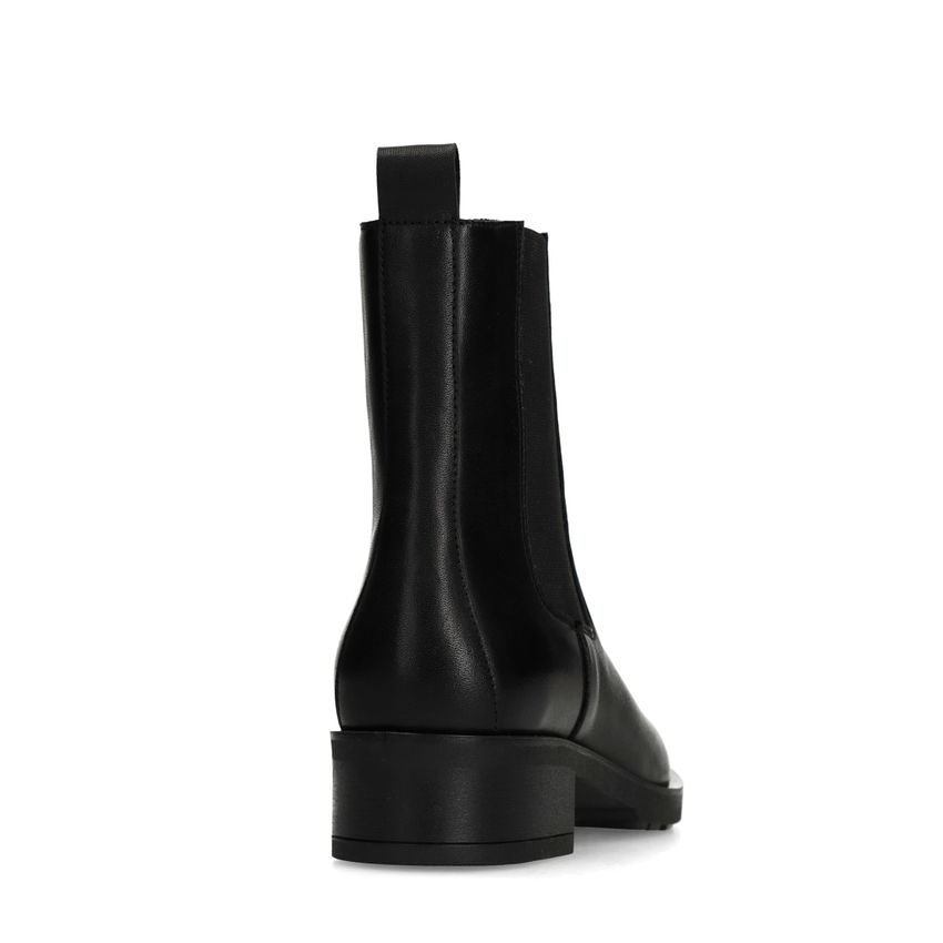 Schwarze Chelsea Boots aus Leder