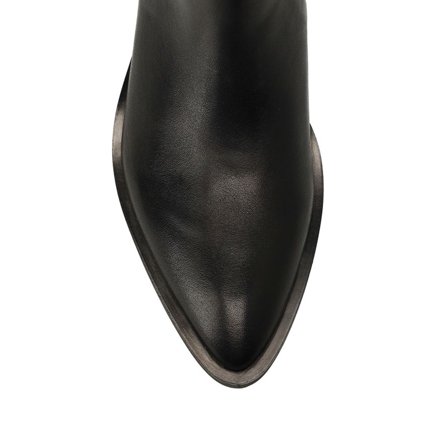 Schwarze Chelsea Boots aus Leder
