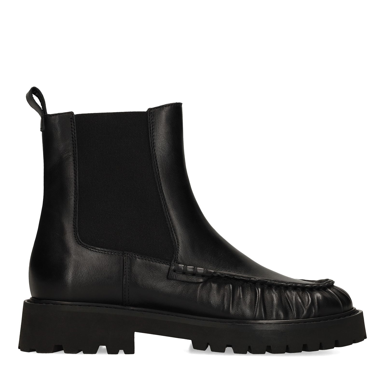 Schwarze Chelsea Boots aus Leder