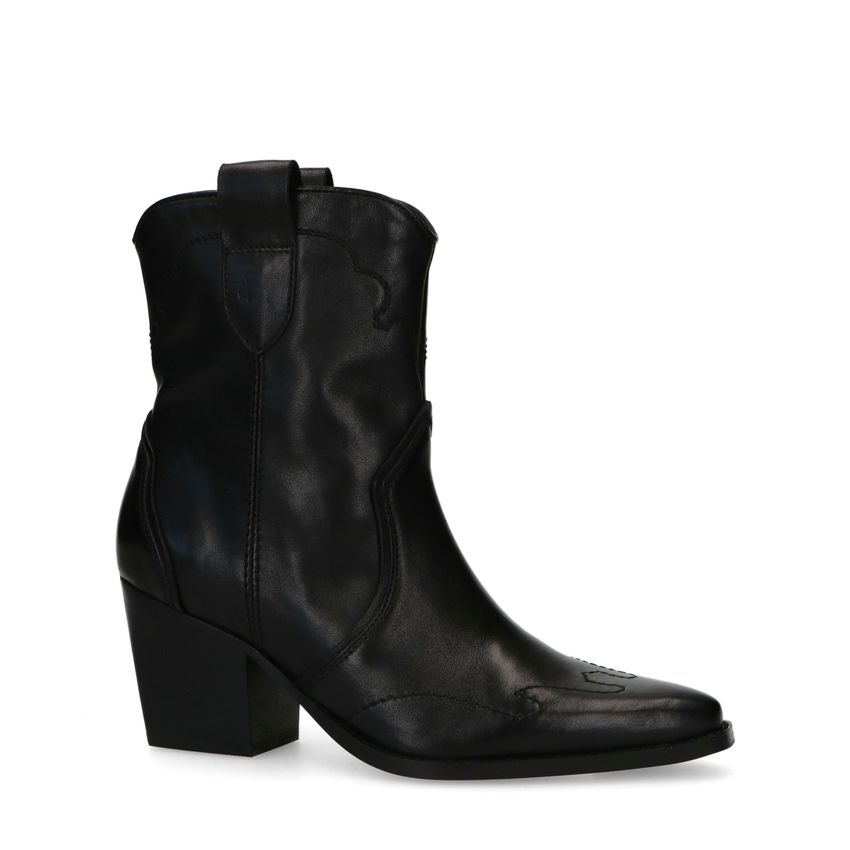 Schwarze Western Boots aus Leder