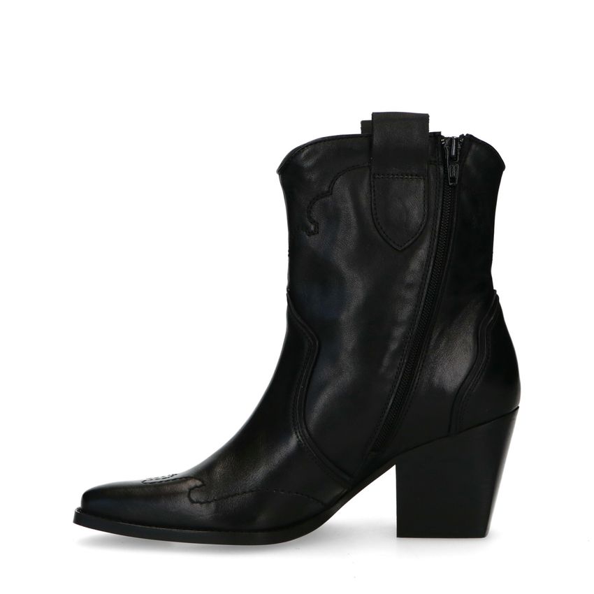 Schwarze Western Boots aus Leder