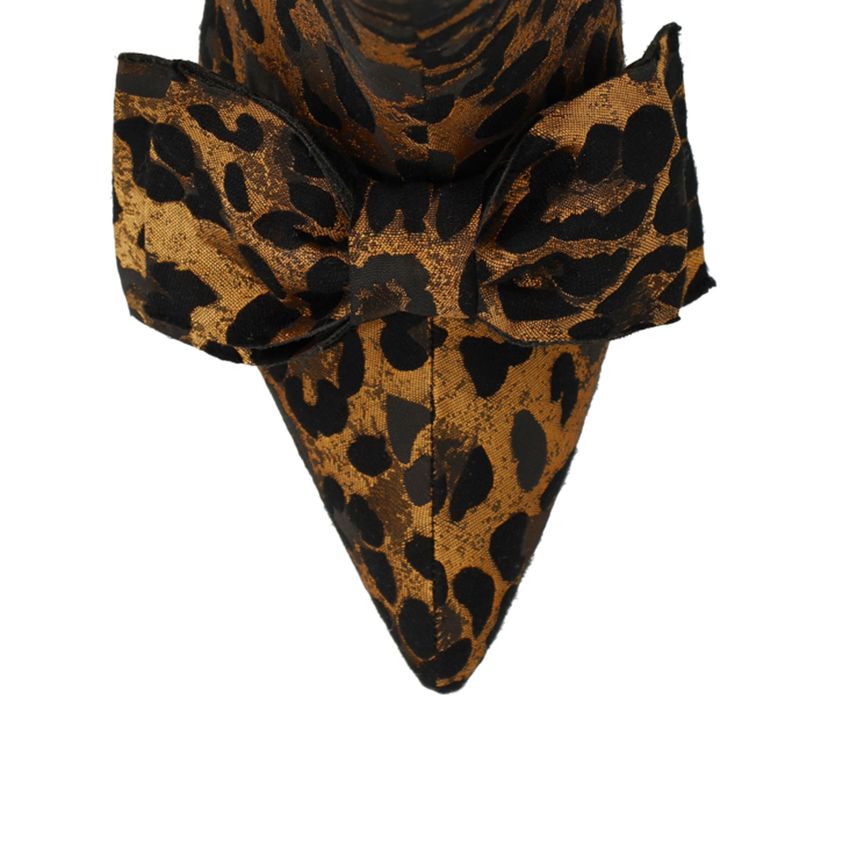 Leopard enkellaarsjes met hak
