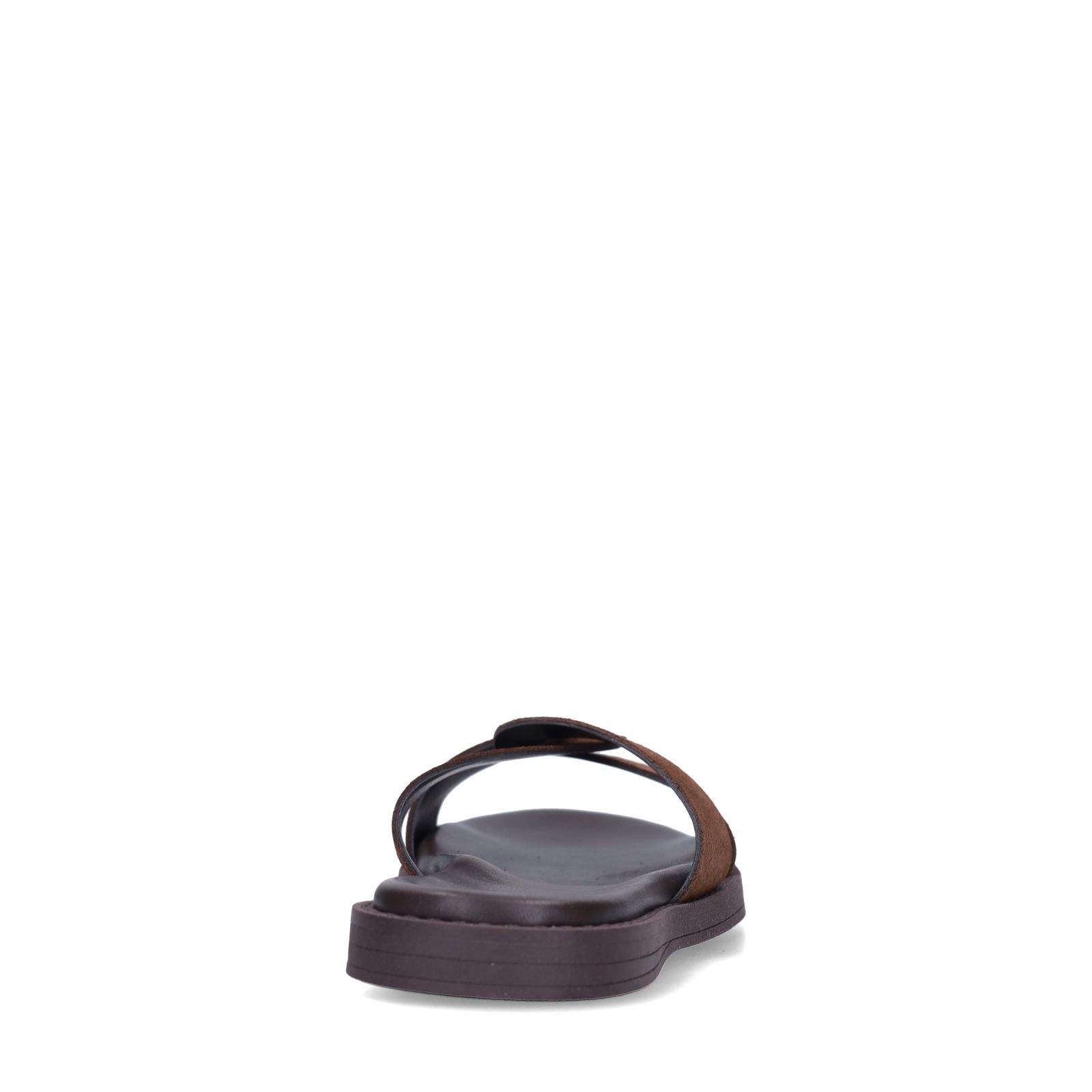 Bruine fluwelen slippers