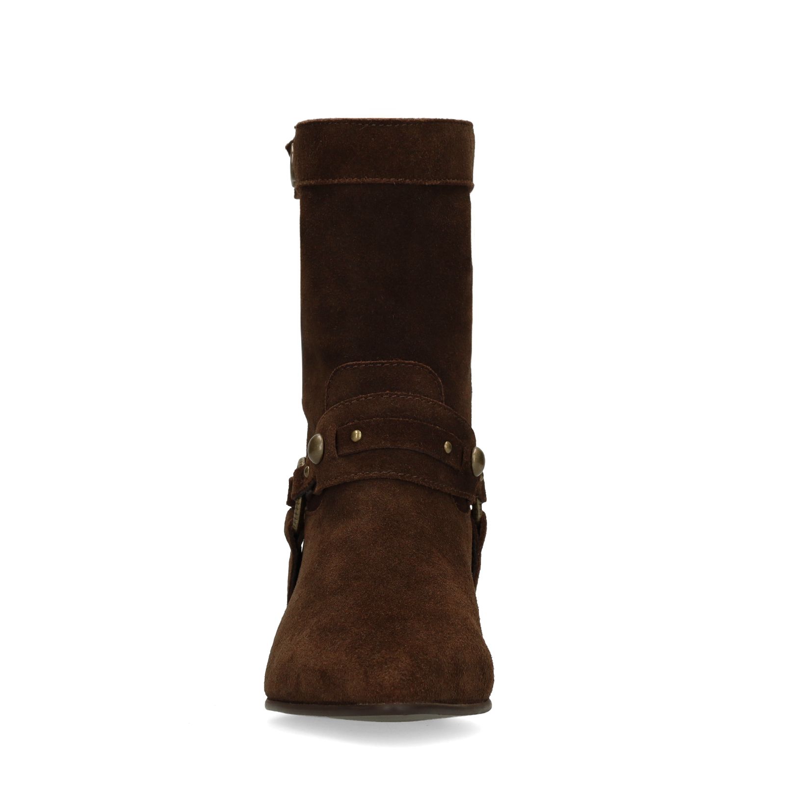 Braune Western Boots aus Veloursleder