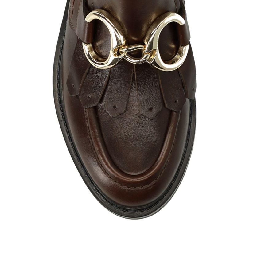 Braune Lederstiefeletten