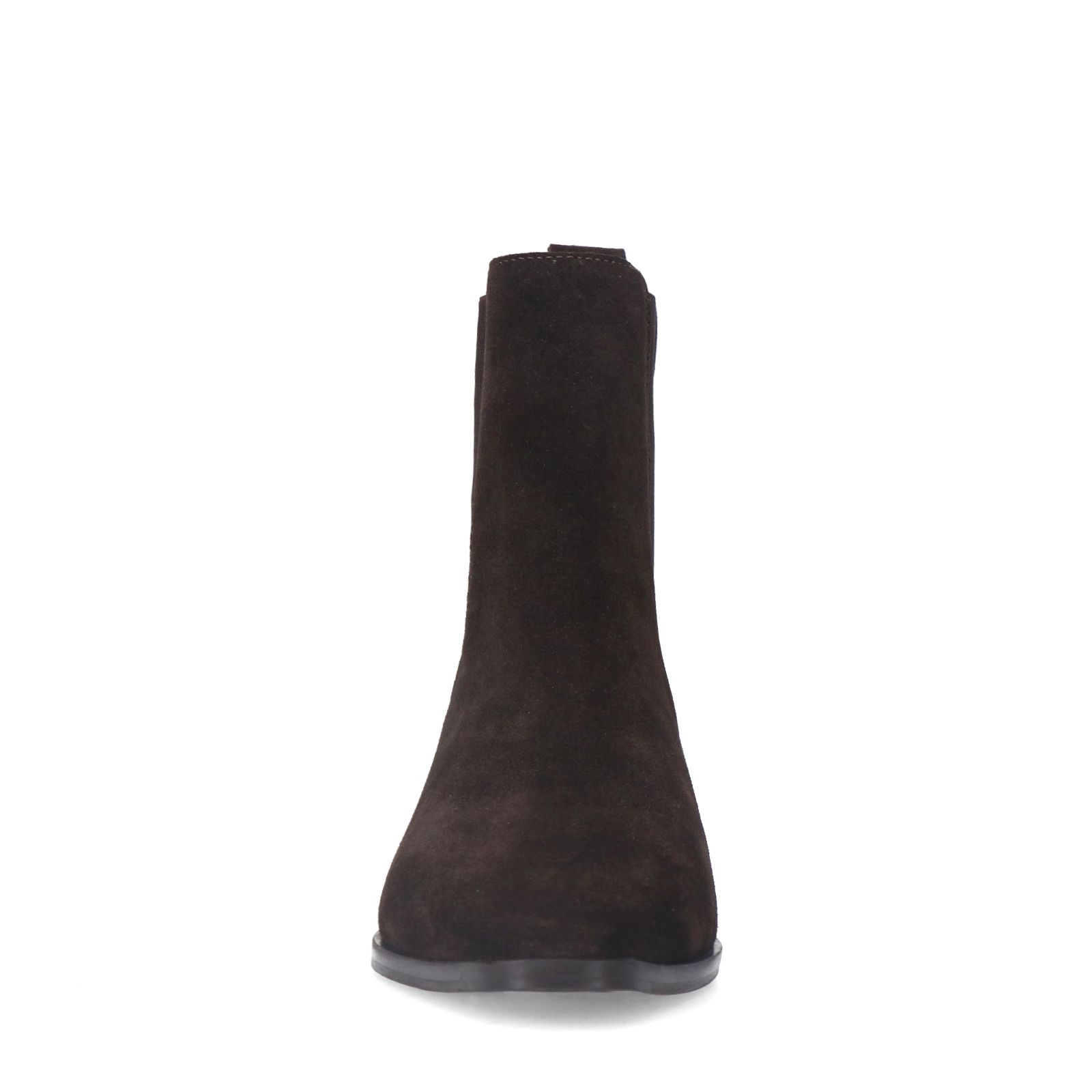 Braune Chelsea Boots aus Veloursleder
