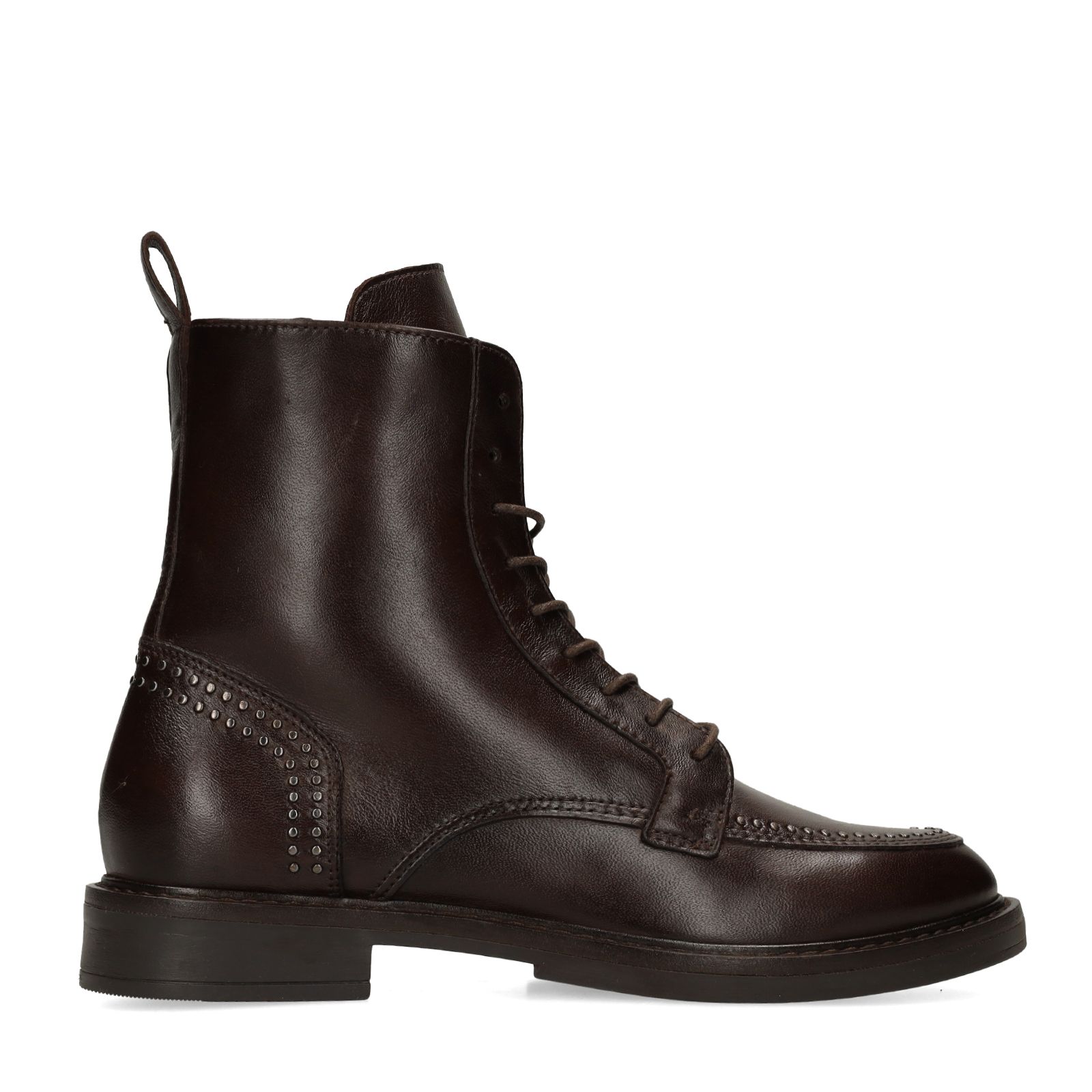 Braune Lederschnürboots