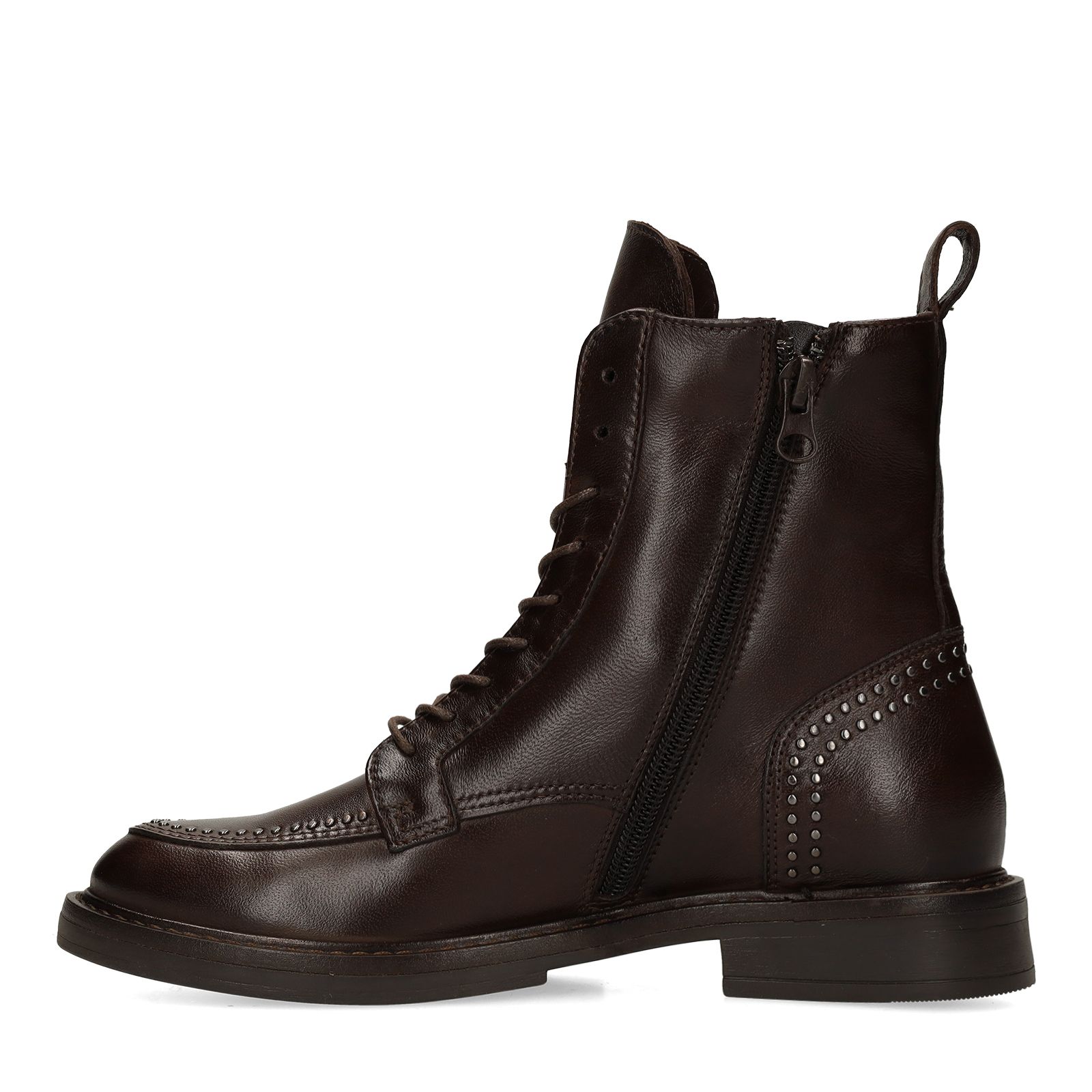 Braune Lederschnürboots