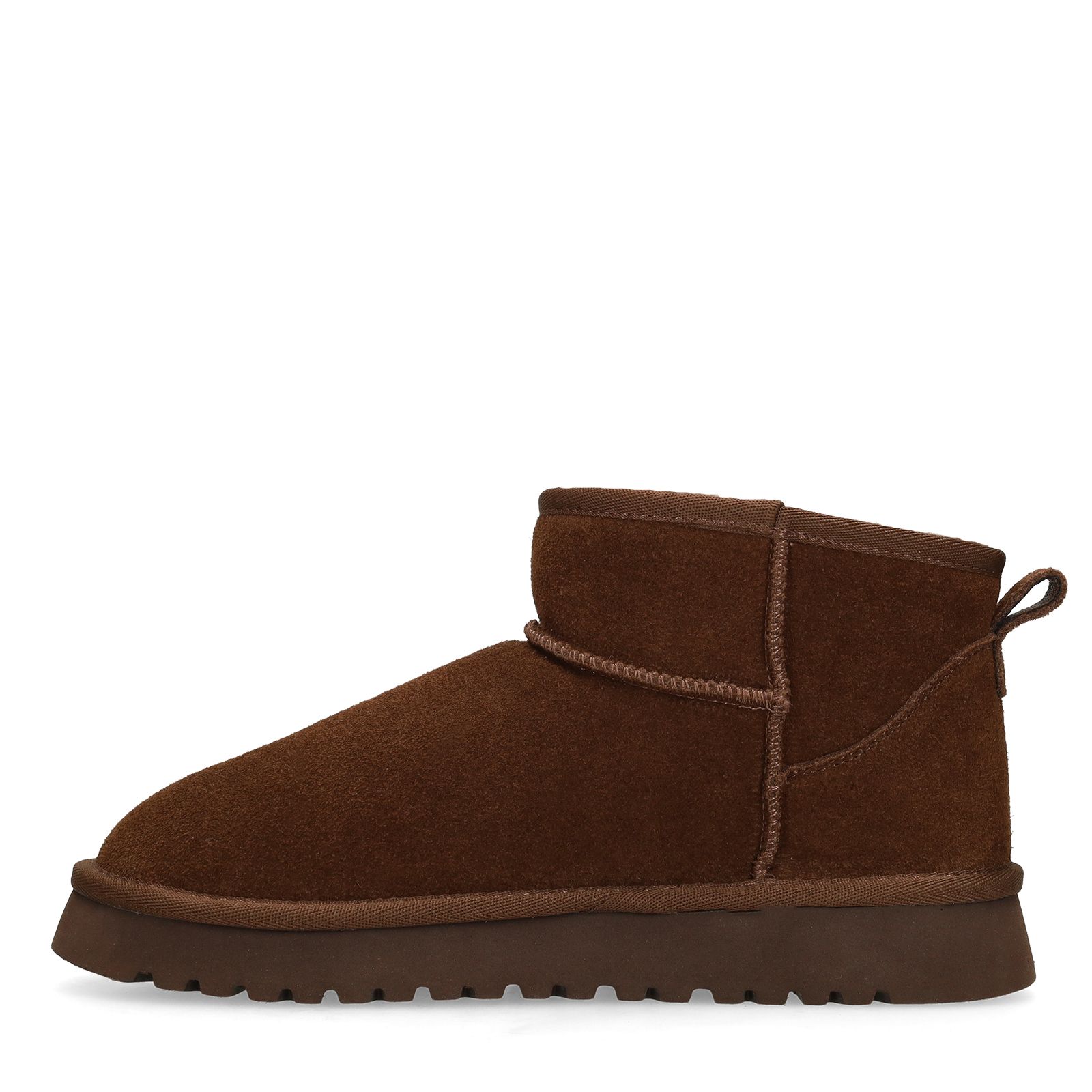 Donkerbruine suède snowboots