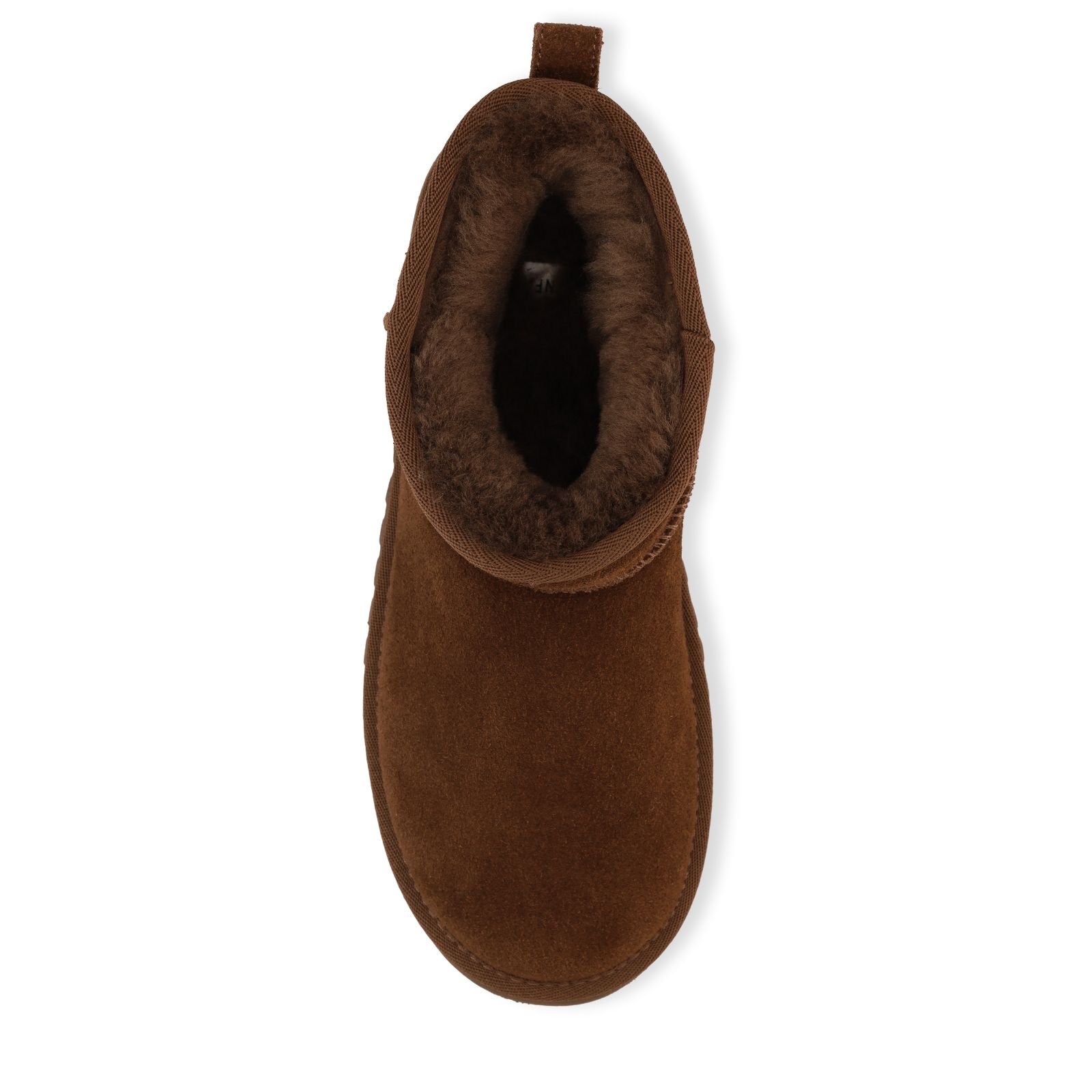 Dunkelbraune Veloursleder-Snowboots