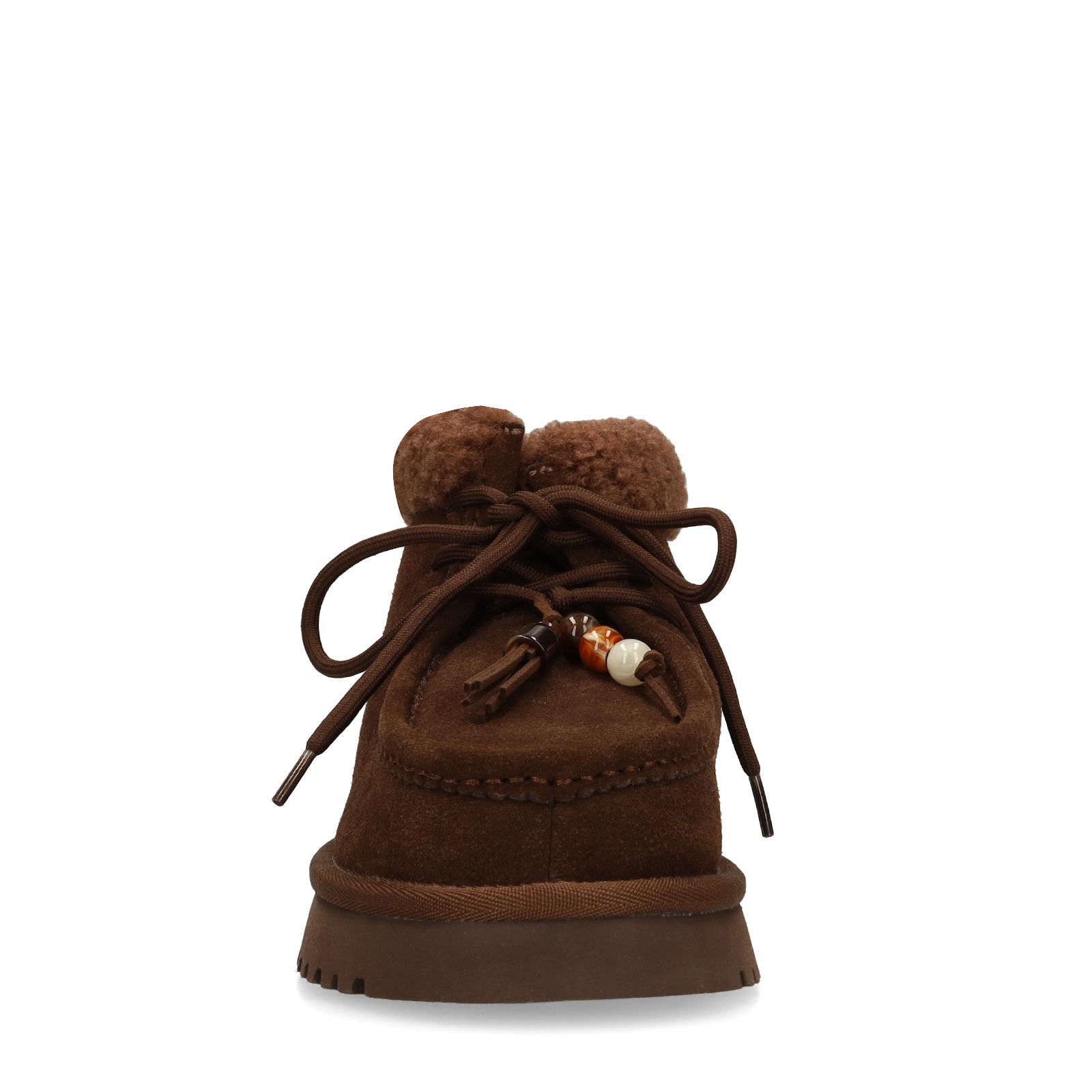 Donkerbruine suède snowboots