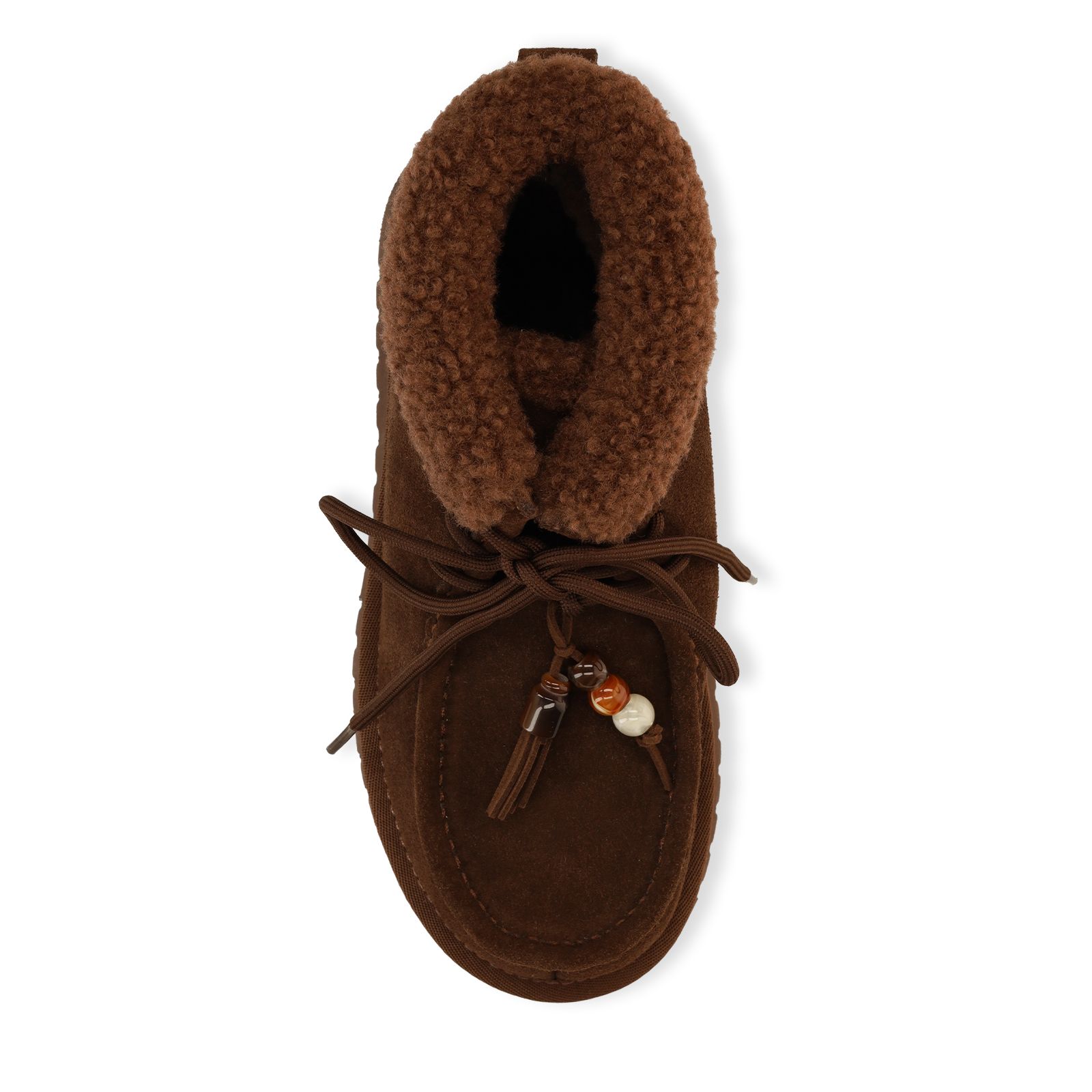Donkerbruine suède snowboots