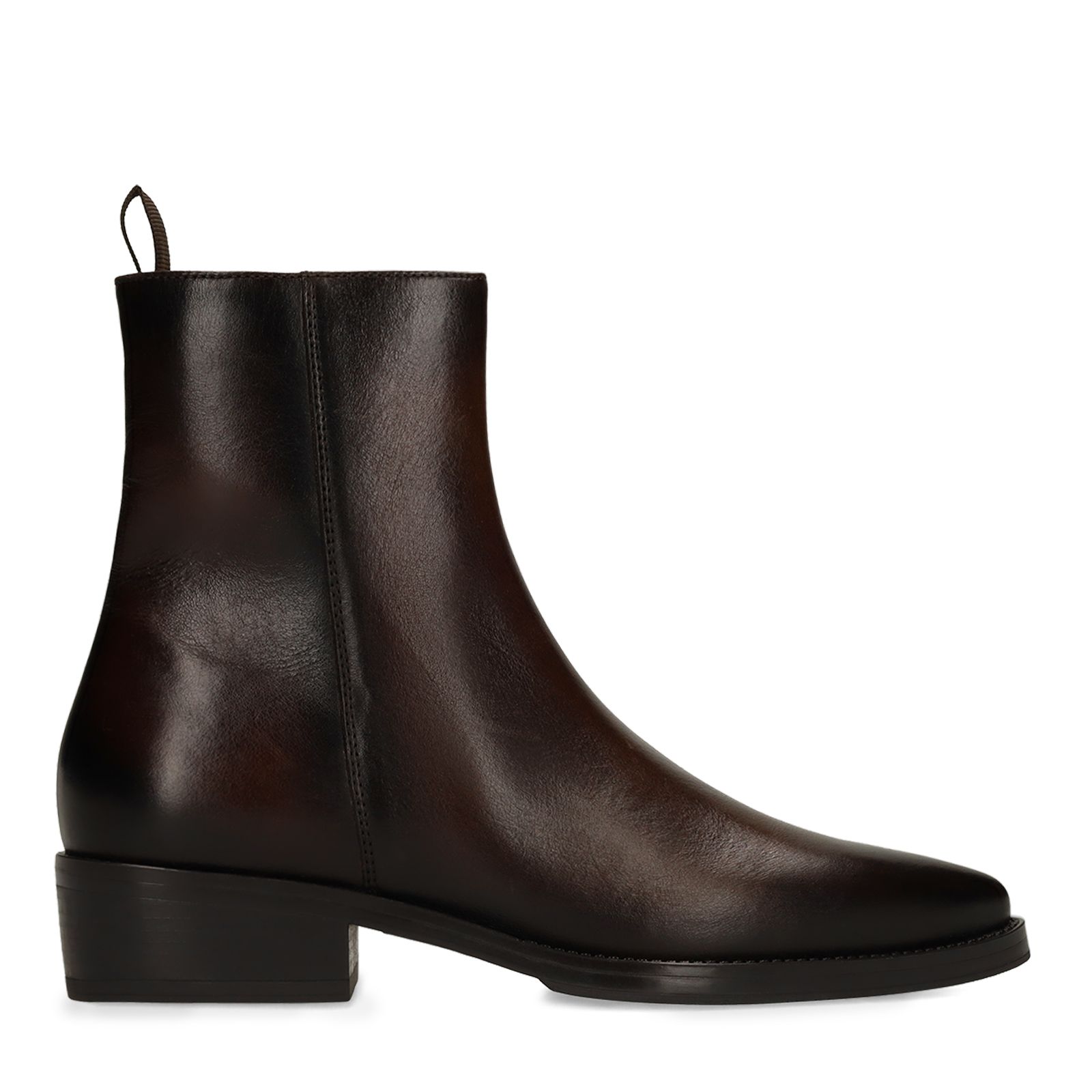 Braune Lederstiefeletten