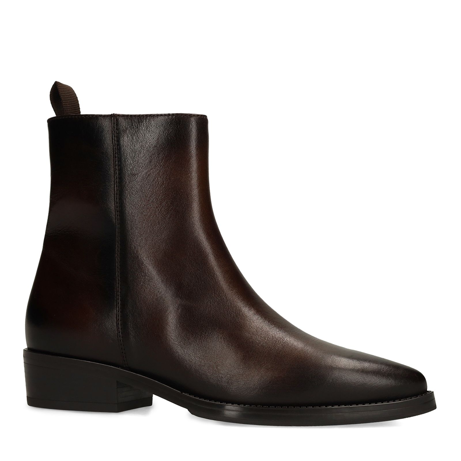 Braune Lederstiefeletten