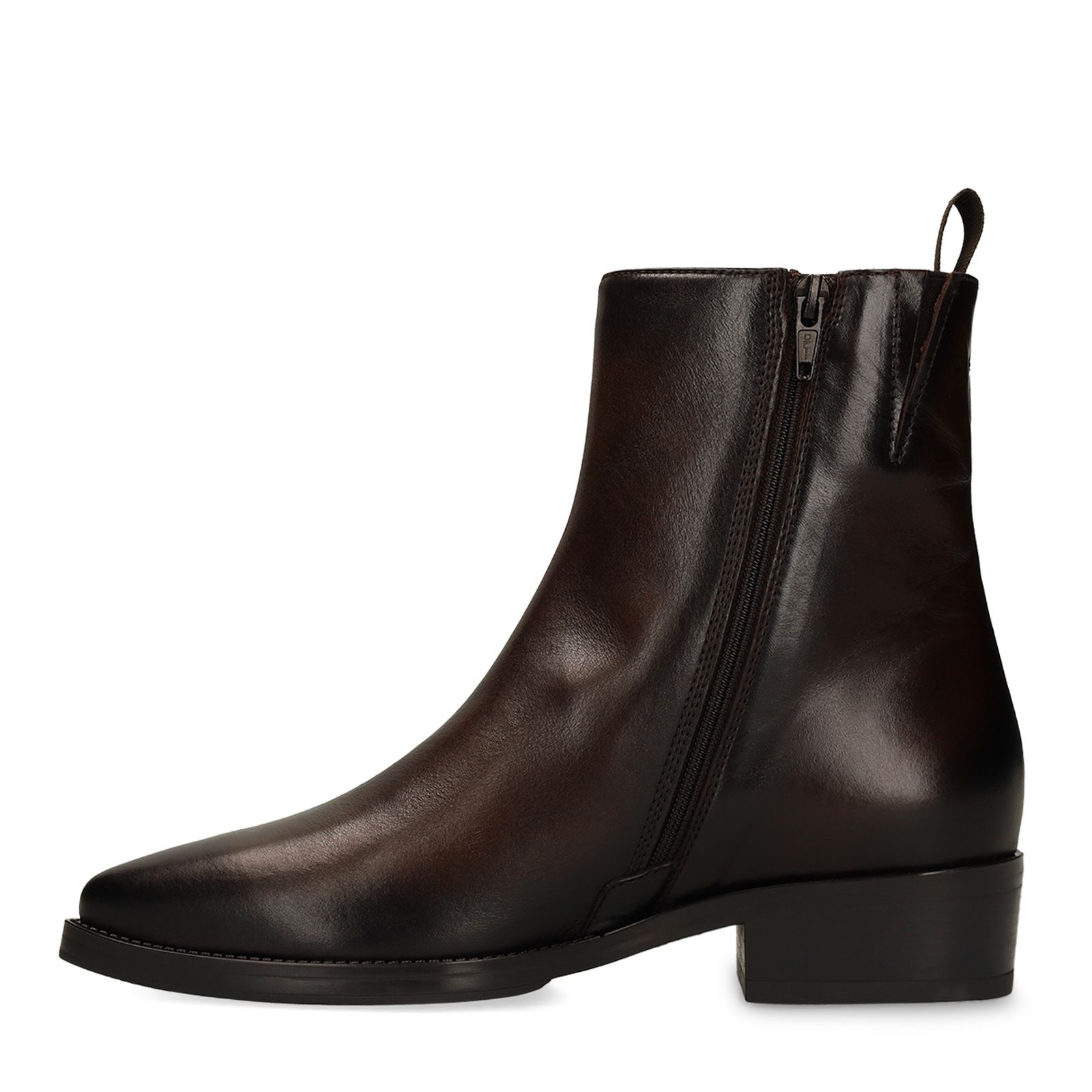 Braune Lederstiefeletten