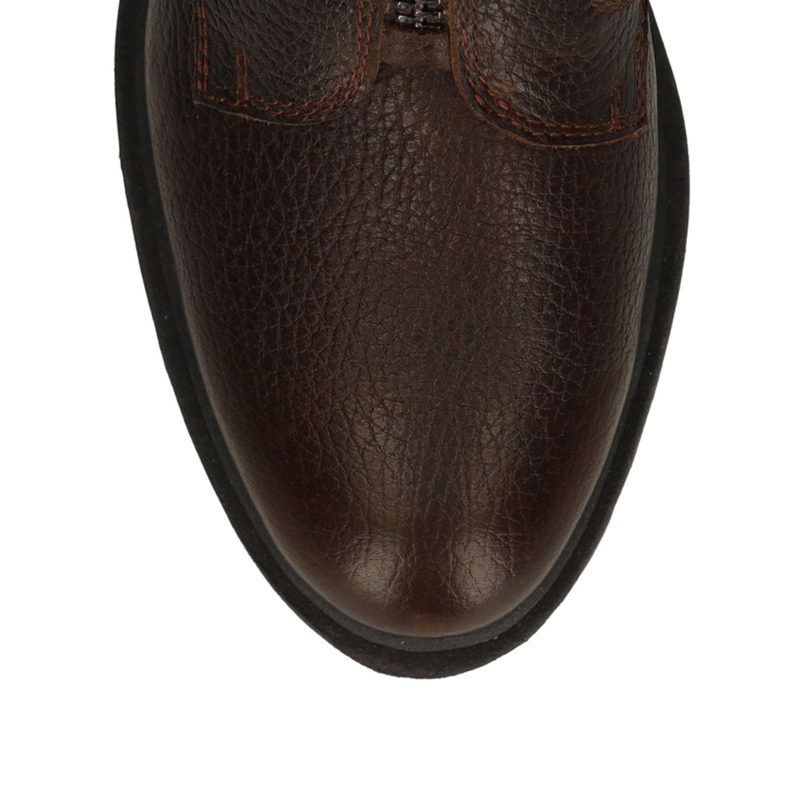 Dunkelbraune Lederstiefeletten