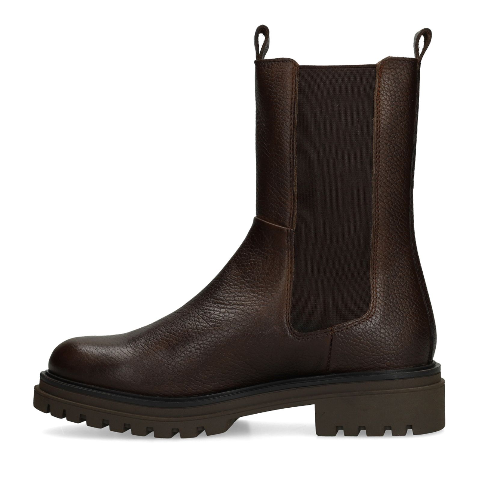 Bruine leren chelsea boots