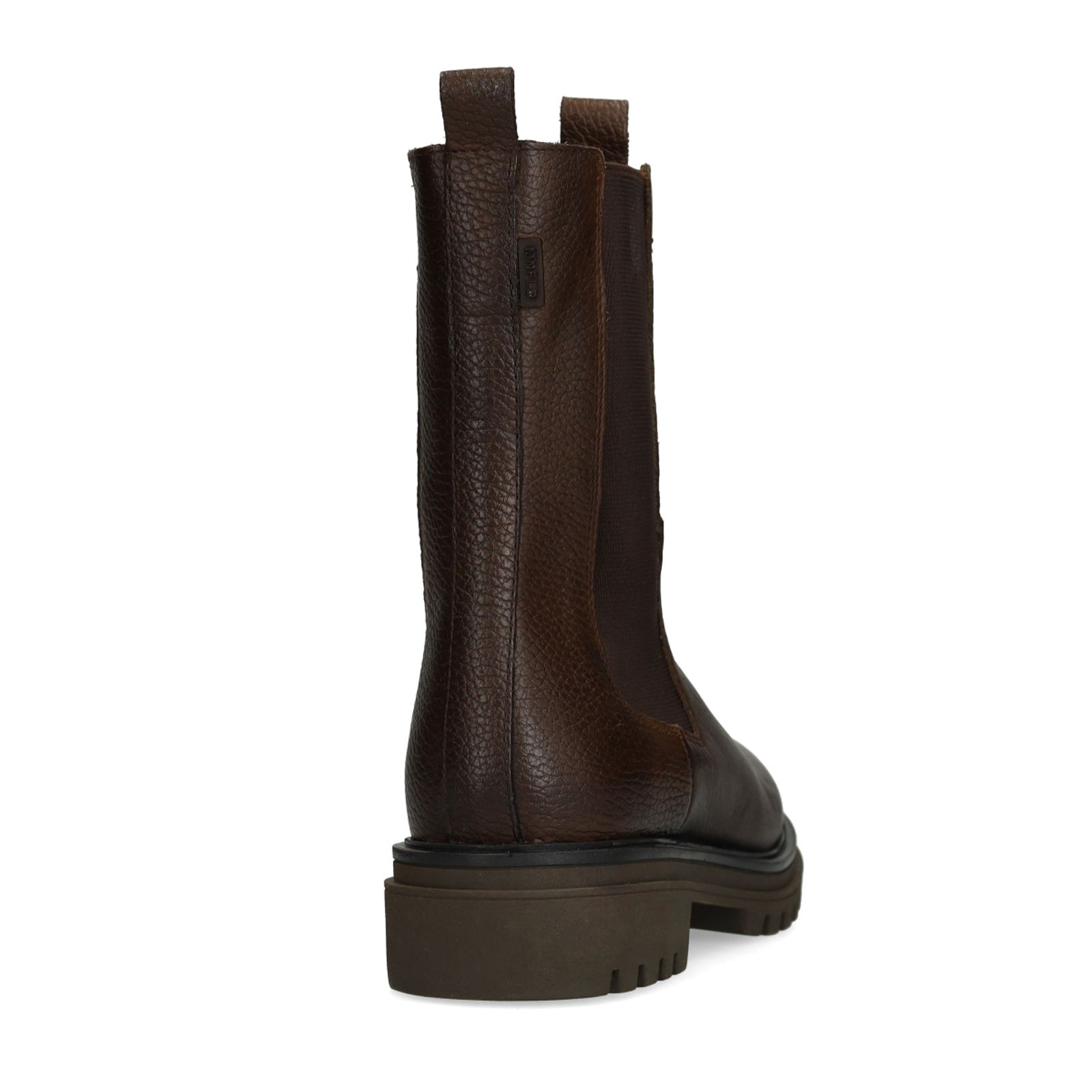 Bruine leren chelsea boots