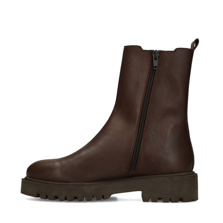 Braune Chelsea Boots aus Leder
