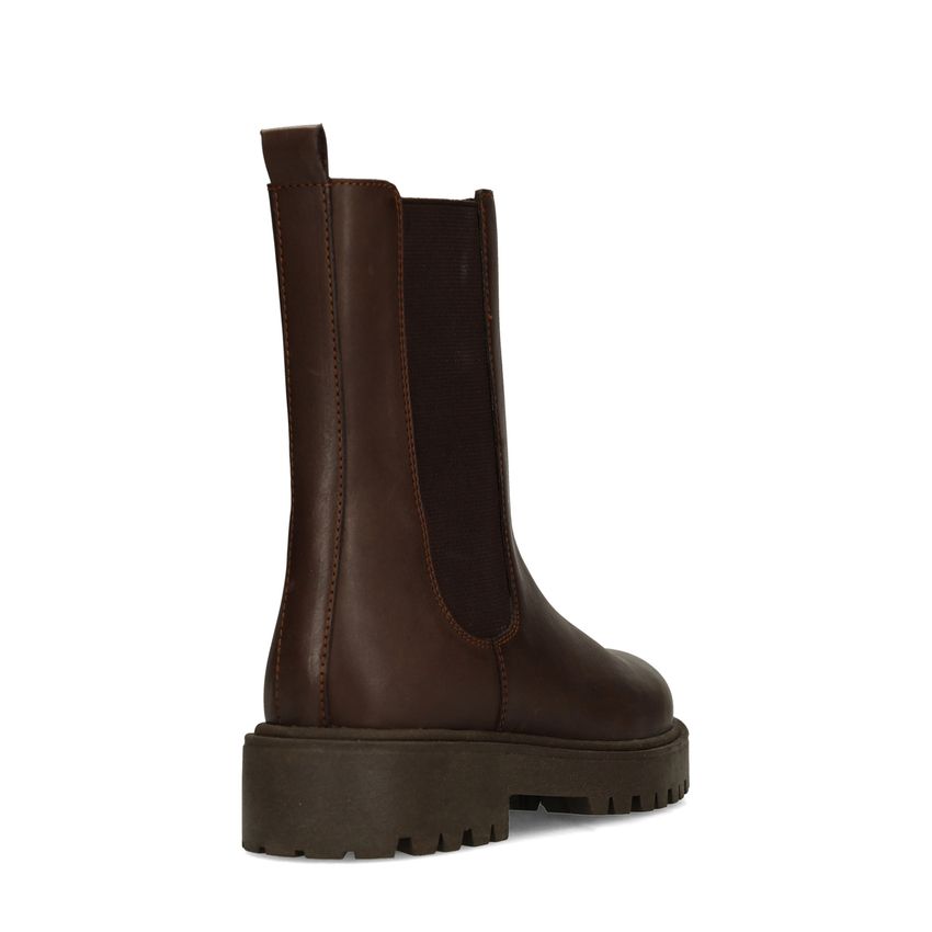 Braune Chelsea Boots aus Leder