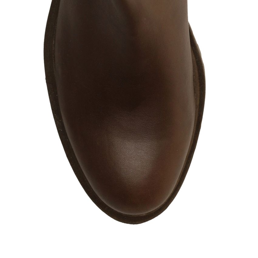 Braune Chelsea Boots aus Leder
