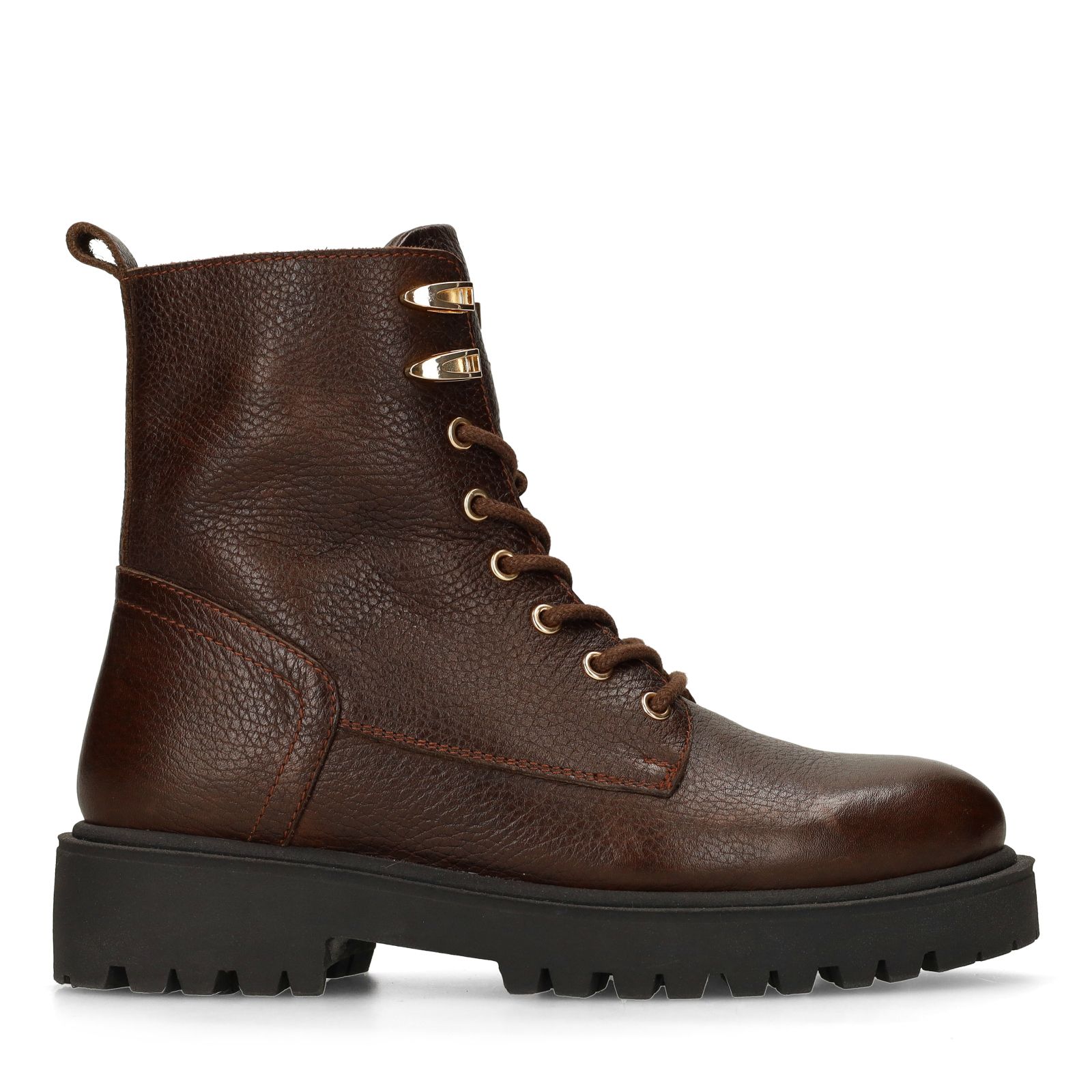 Braune Lederschnürboots