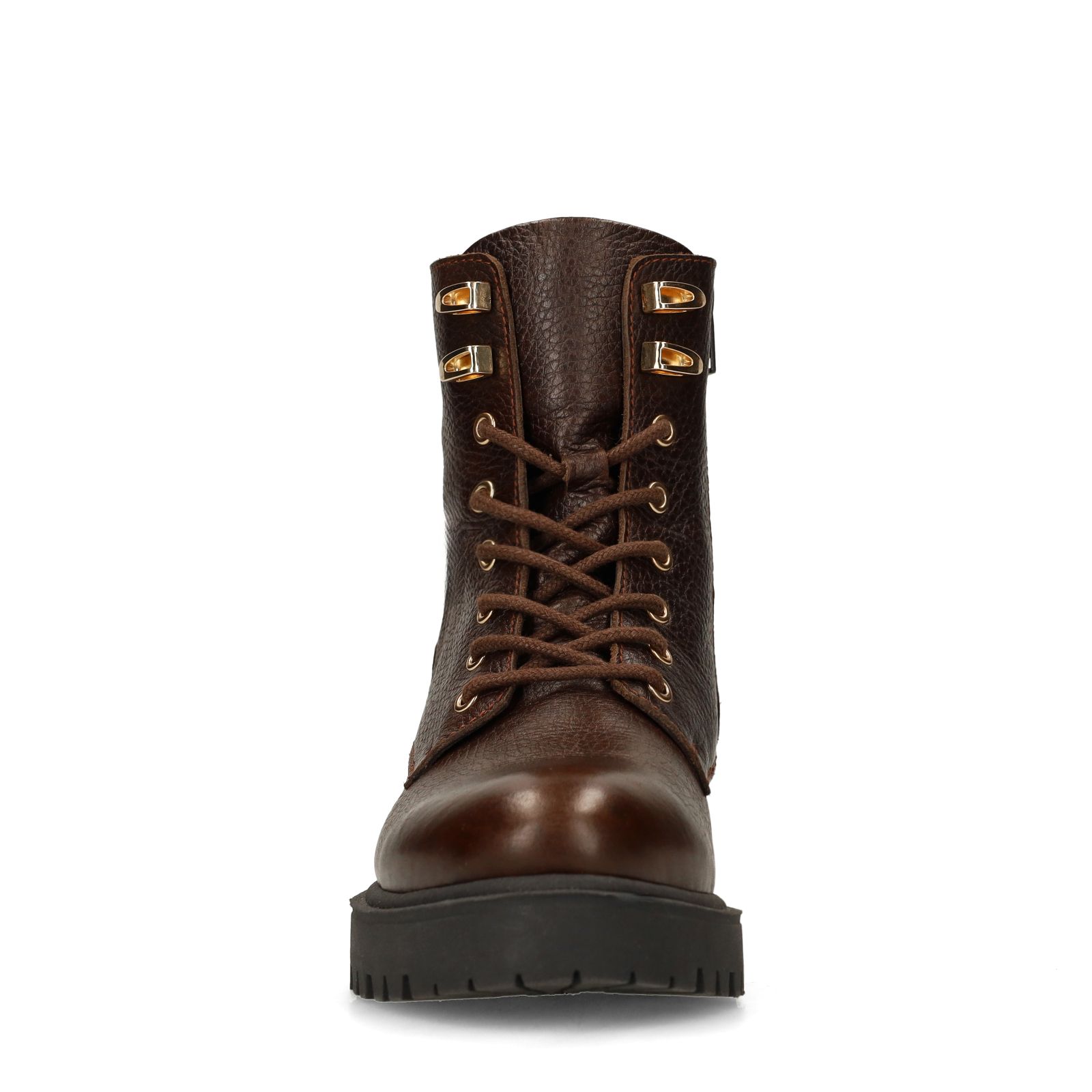Braune Lederschnürboots