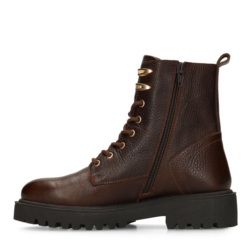 Bruine leren veterboots