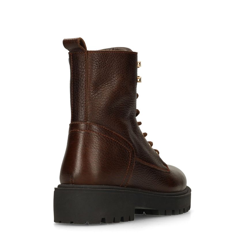 Bruine leren veterboots