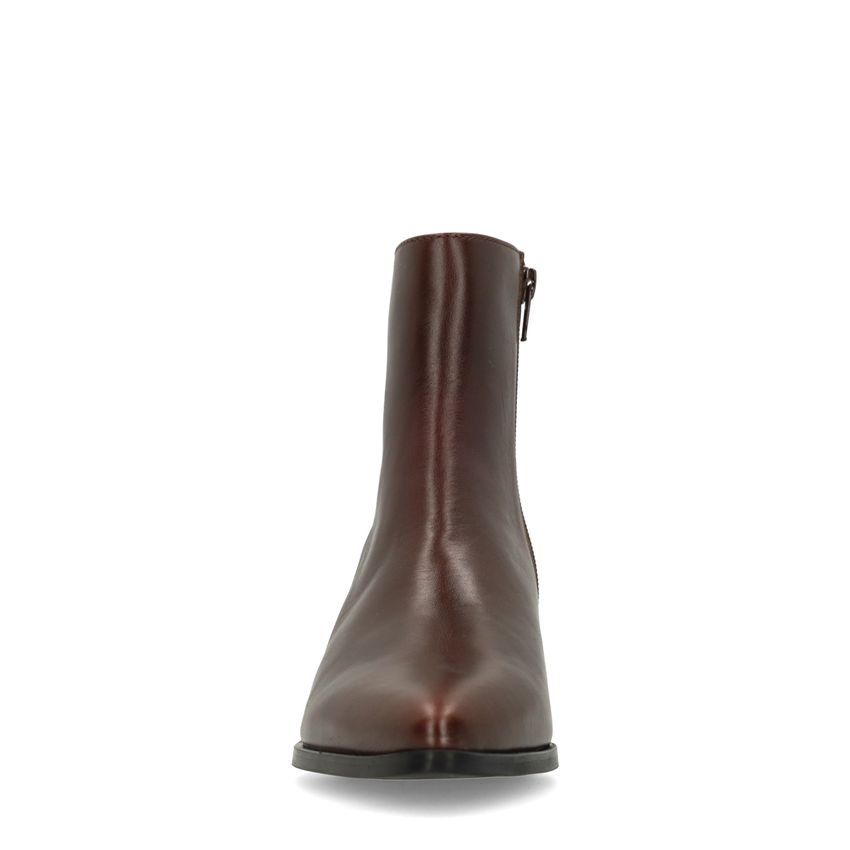 Dunkelbraune Lederstiefeletten