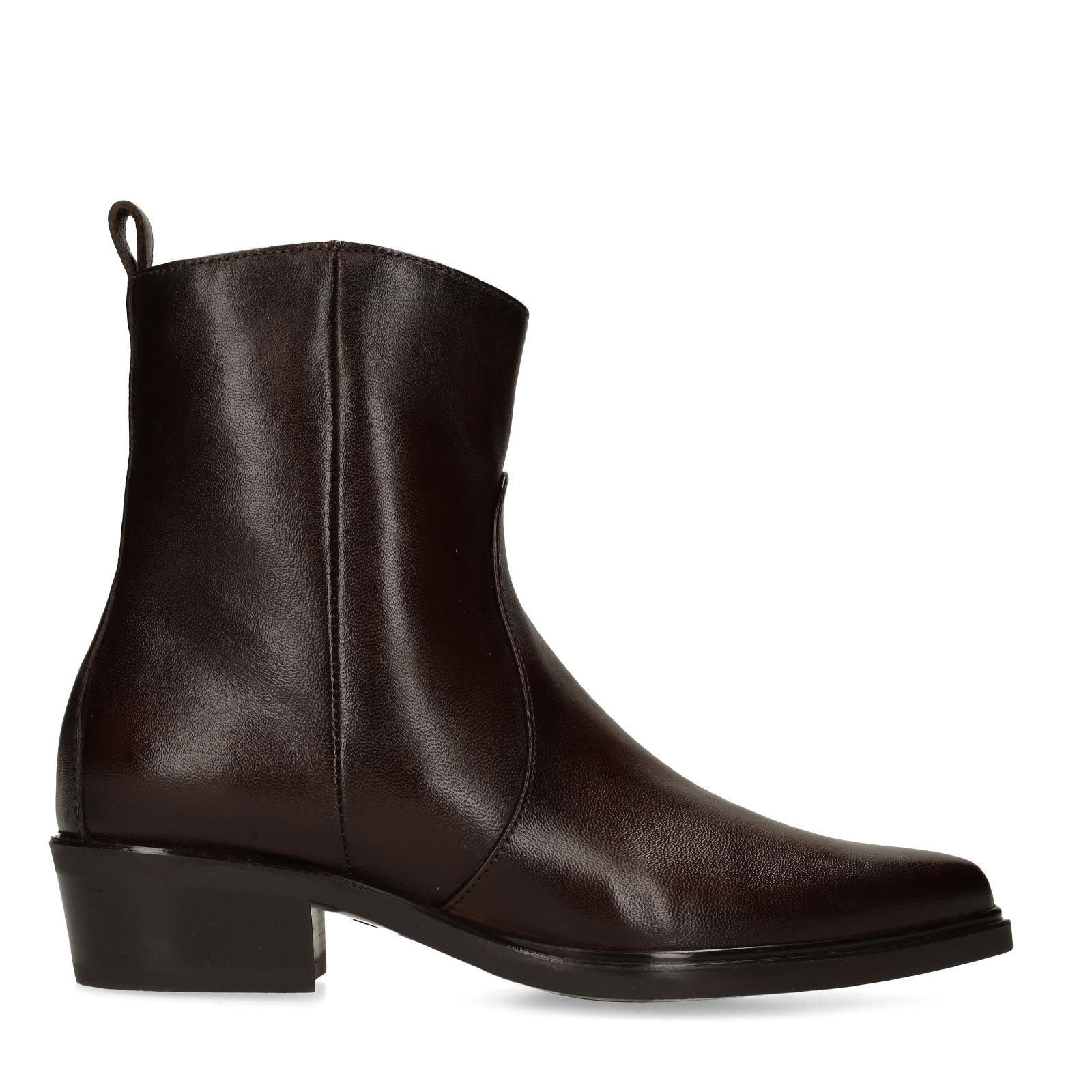 Braune Lederstiefeletten