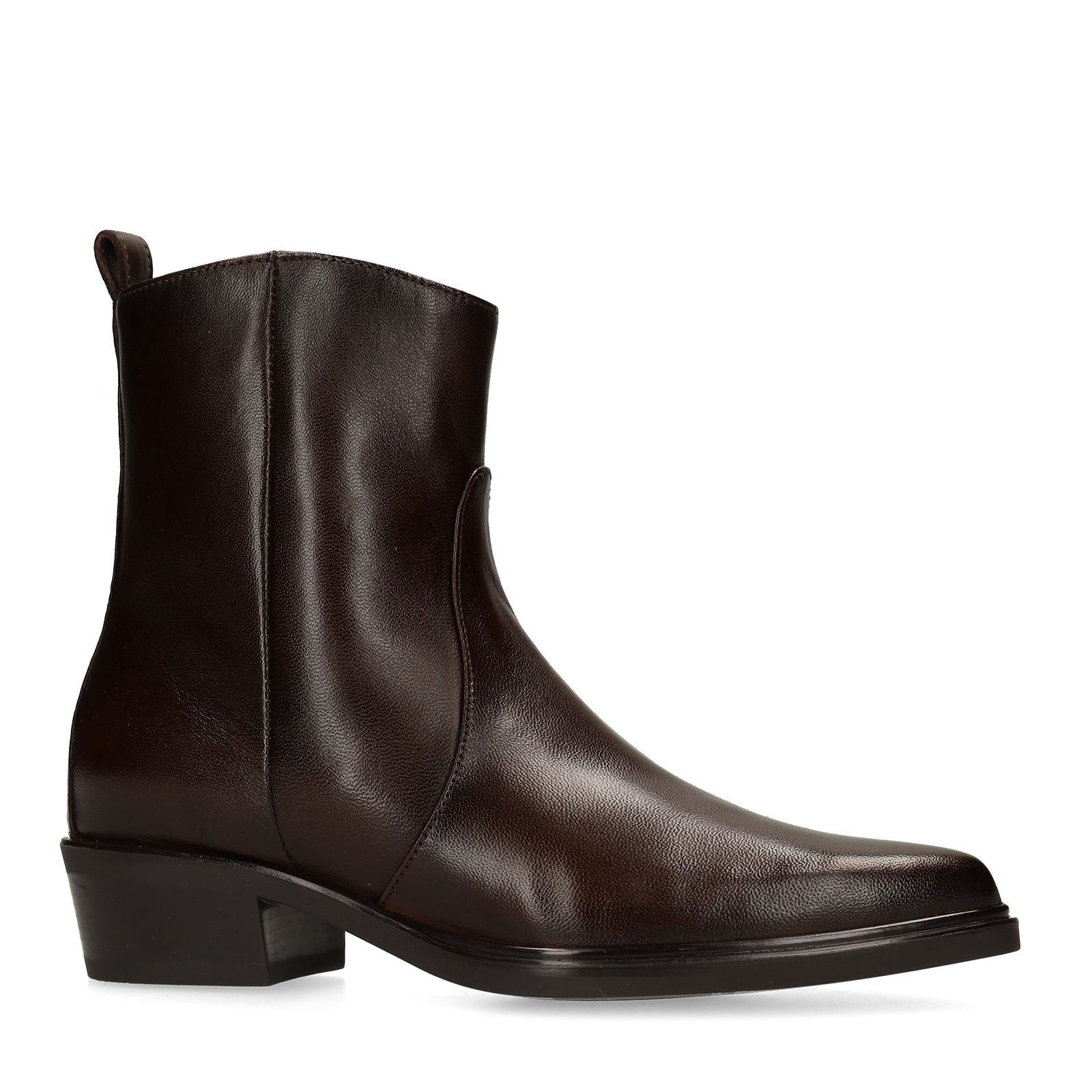 Braune Lederstiefeletten