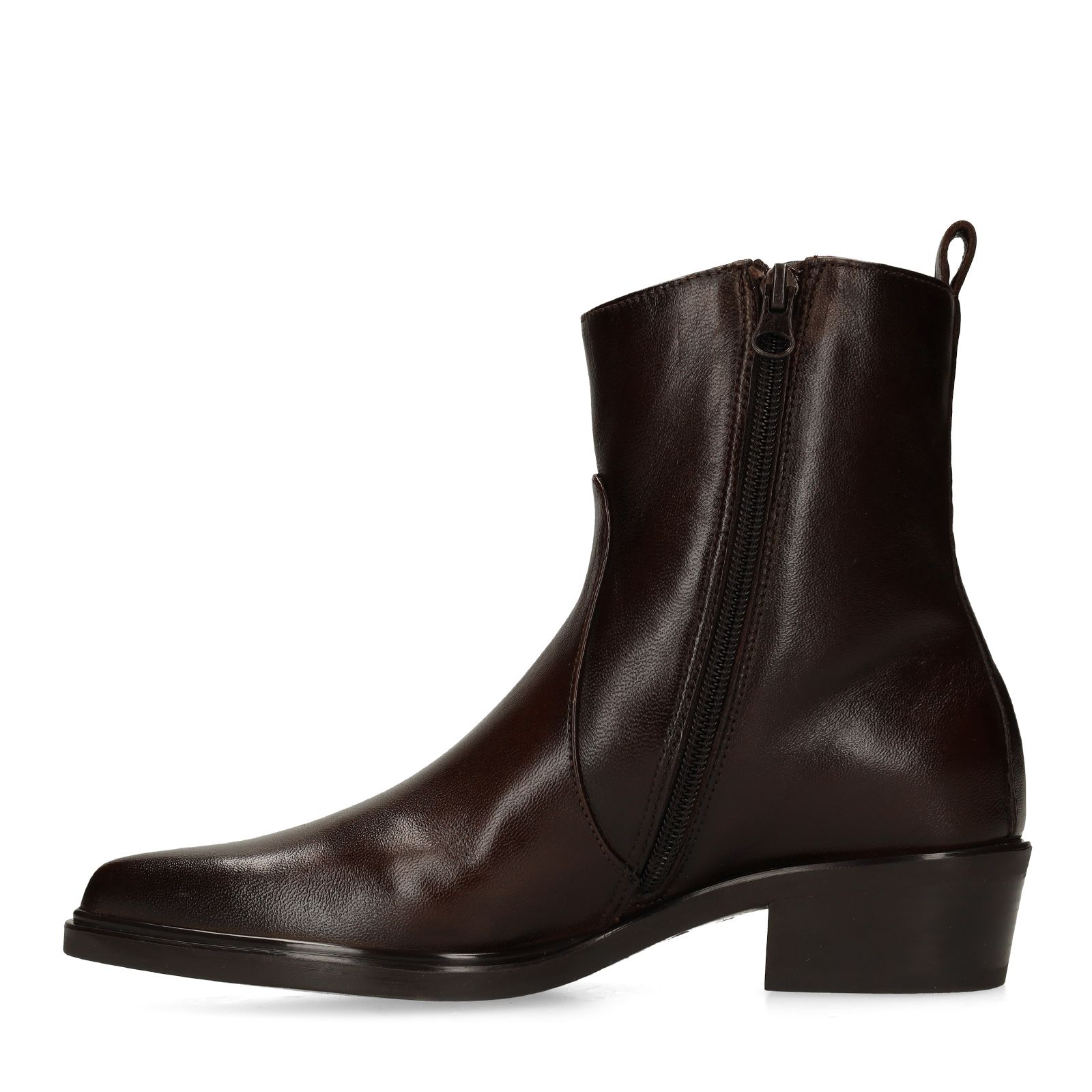 Braune Lederstiefeletten