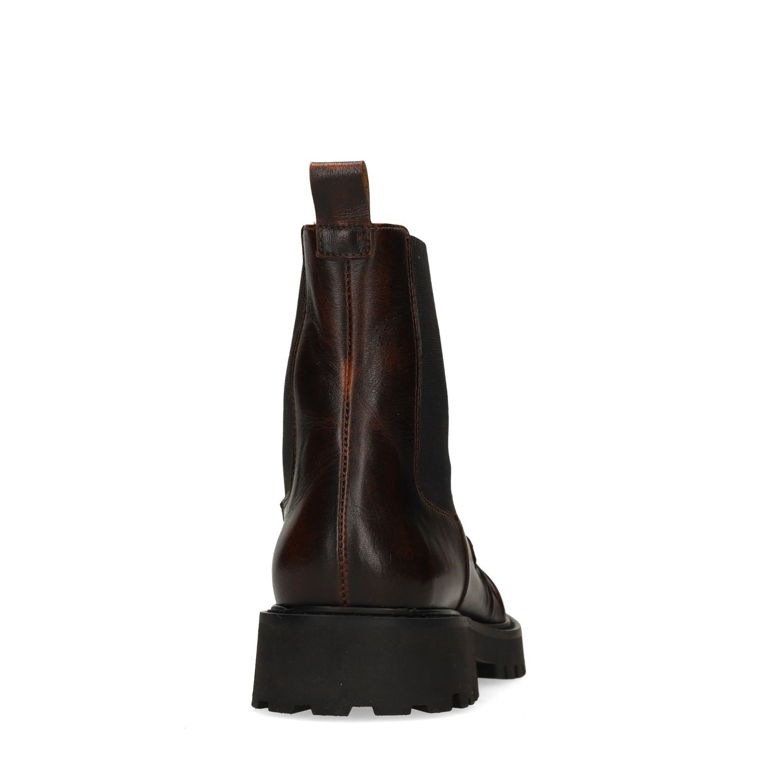 Dunkelbraune Chelsea Boots aus Leder