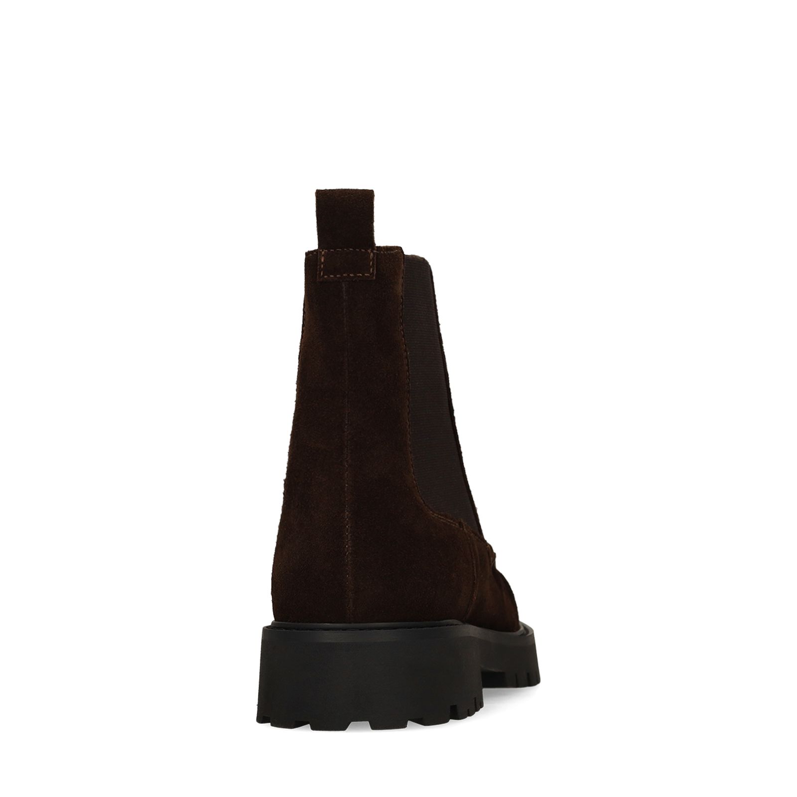 Donkerbruine suède chelsea boots