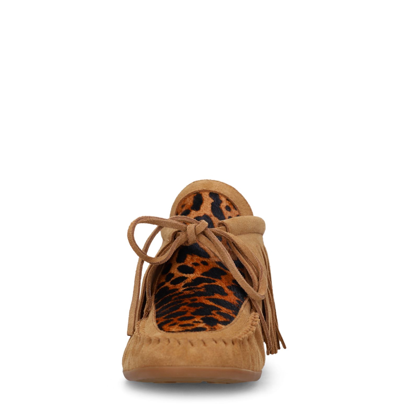 Cognacfarbene Velourslederschuhe