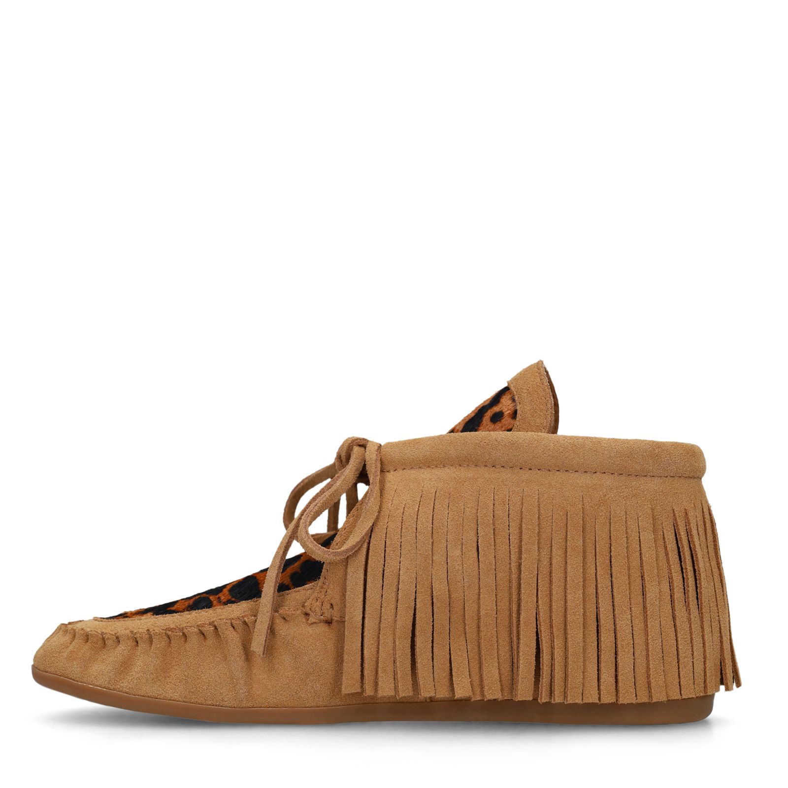 Cognacfarbene Velourslederschuhe