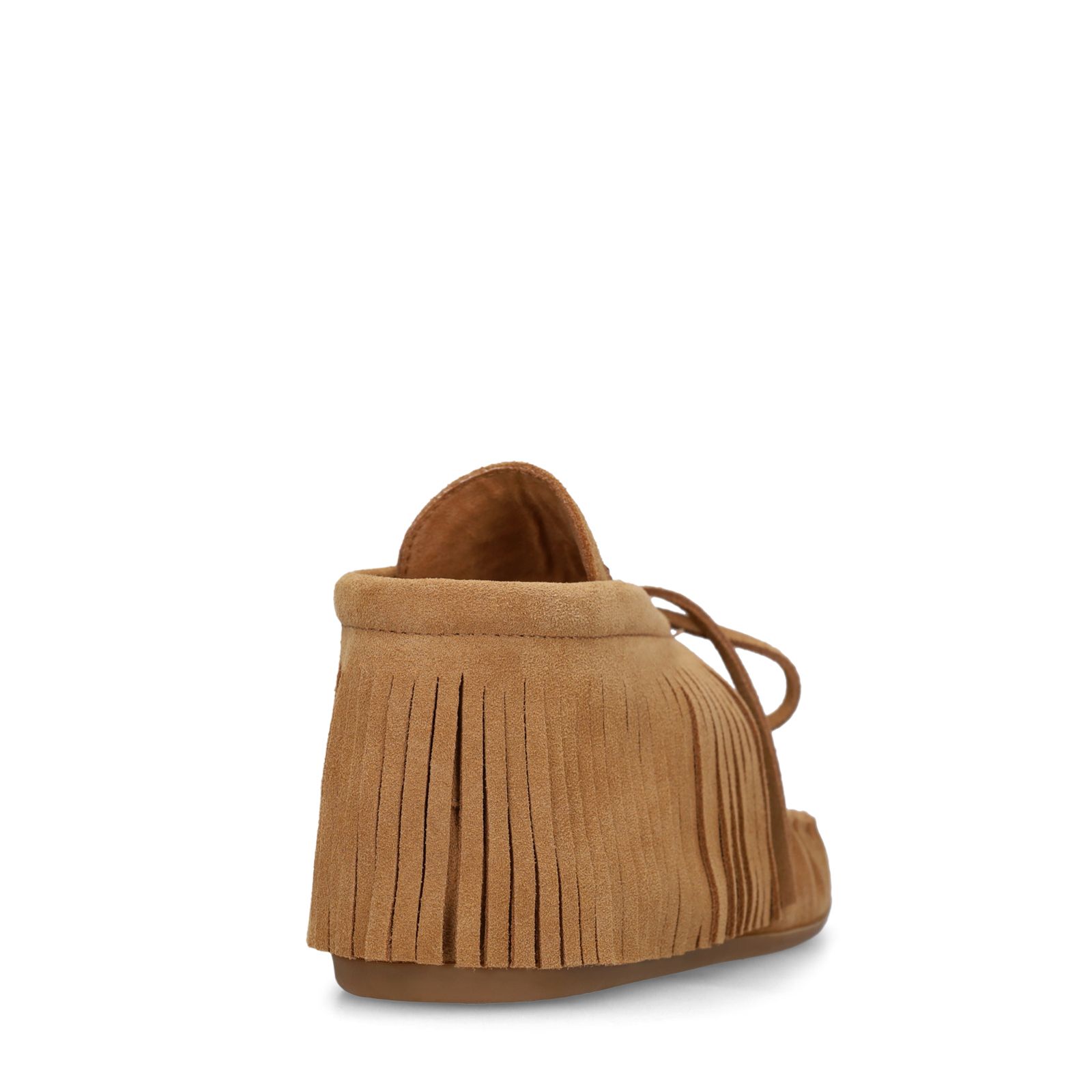 Cognacfarbene Velourslederschuhe