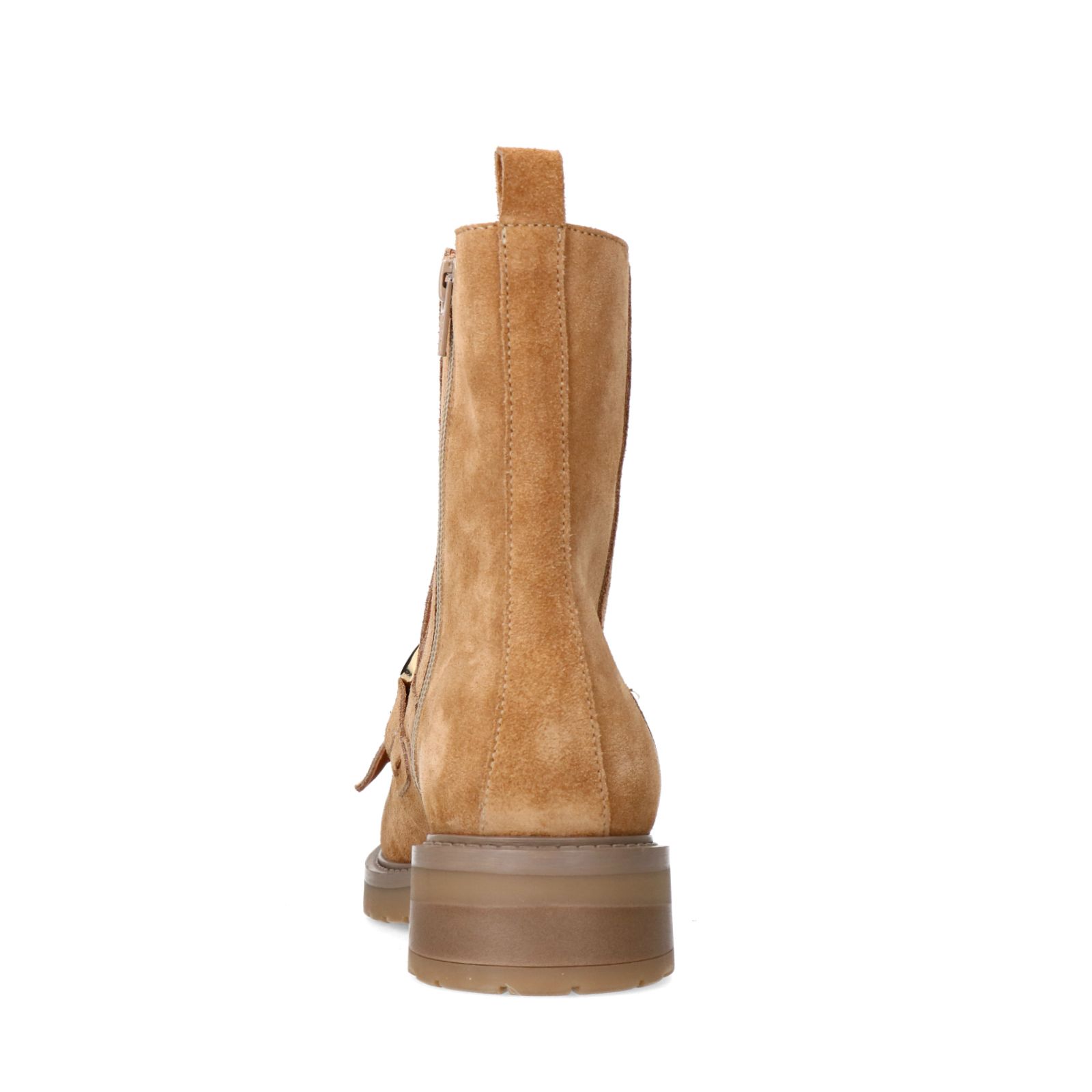 Cognacfarbene Lederstiefeletten