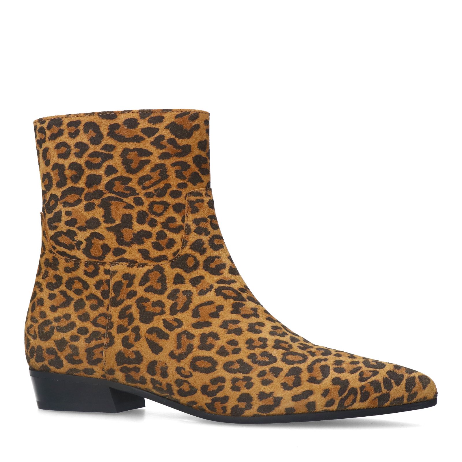 Leopard suède chelsea boots