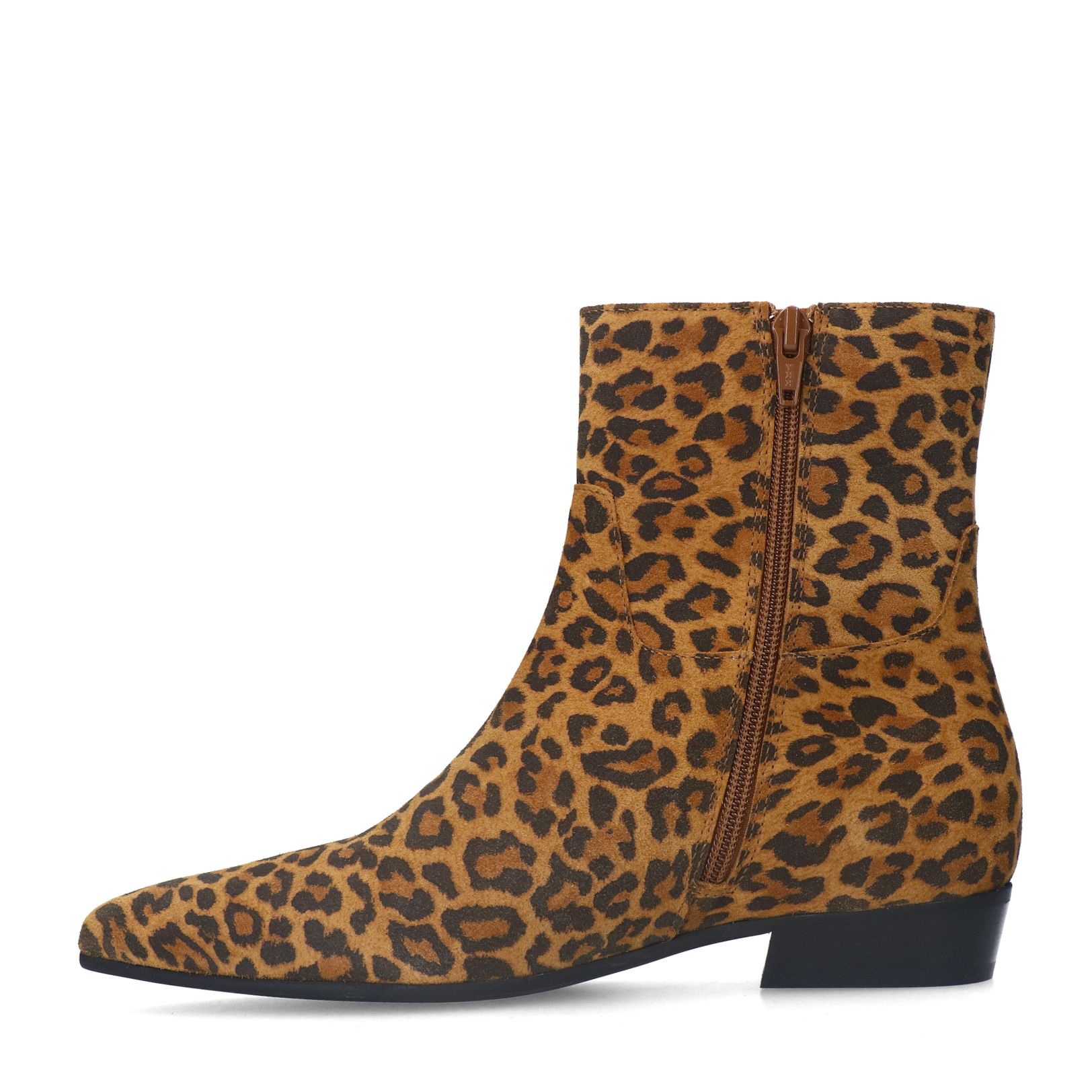 Leopard suède chelsea boots