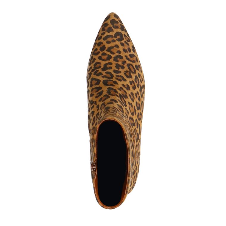 Leopard suède chelsea boots