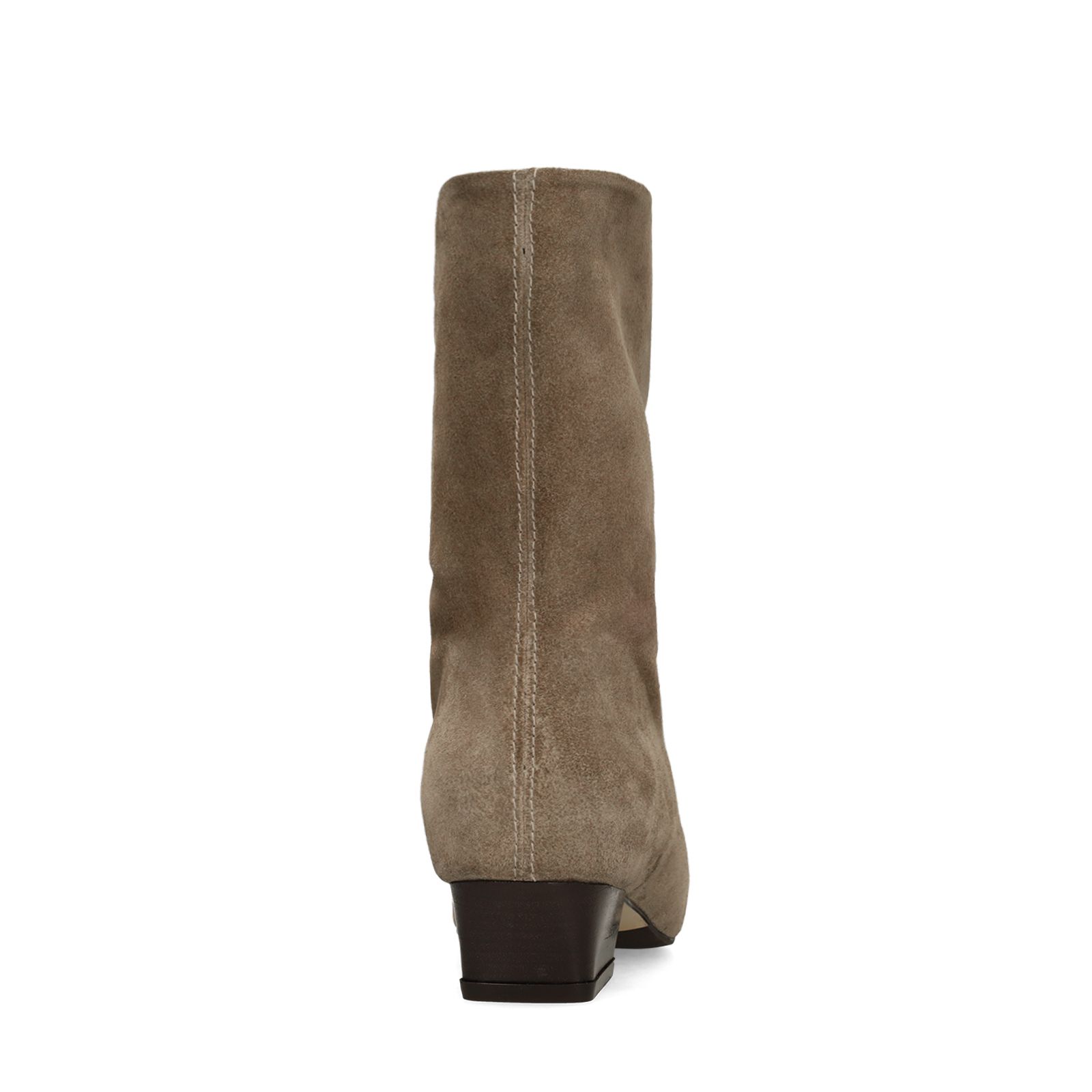 Taupe suède enkellaarsjes