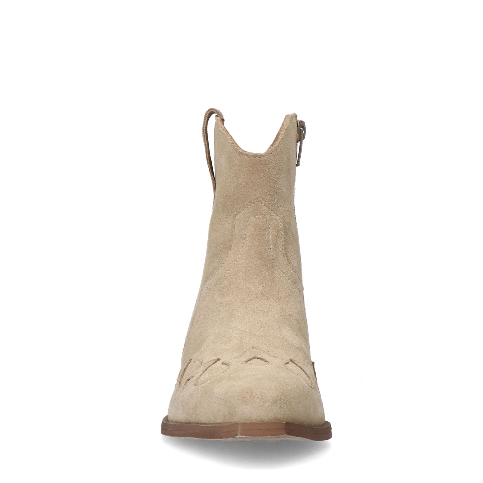 Beige suède cowboy laarzen