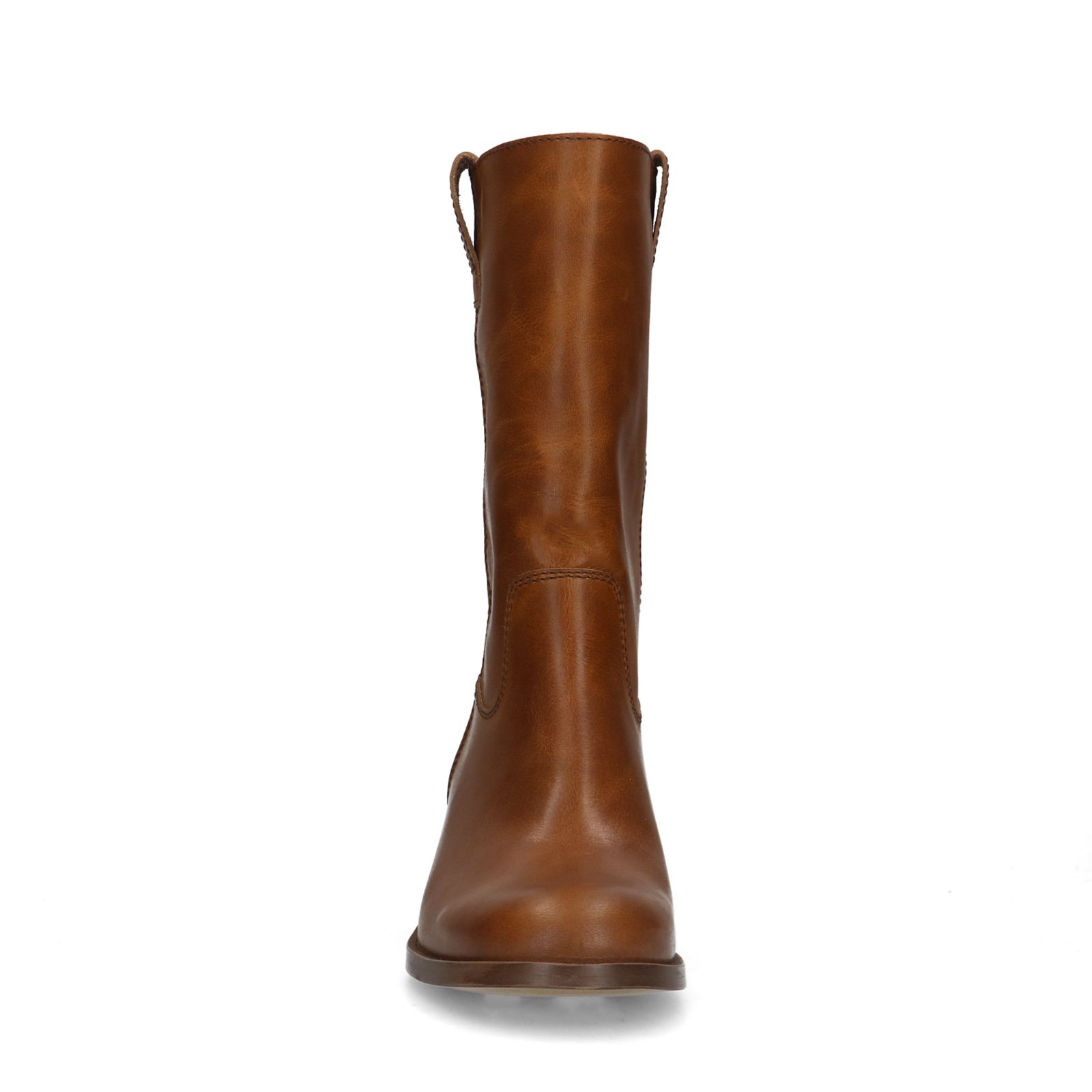 Cognac leren laarsjes